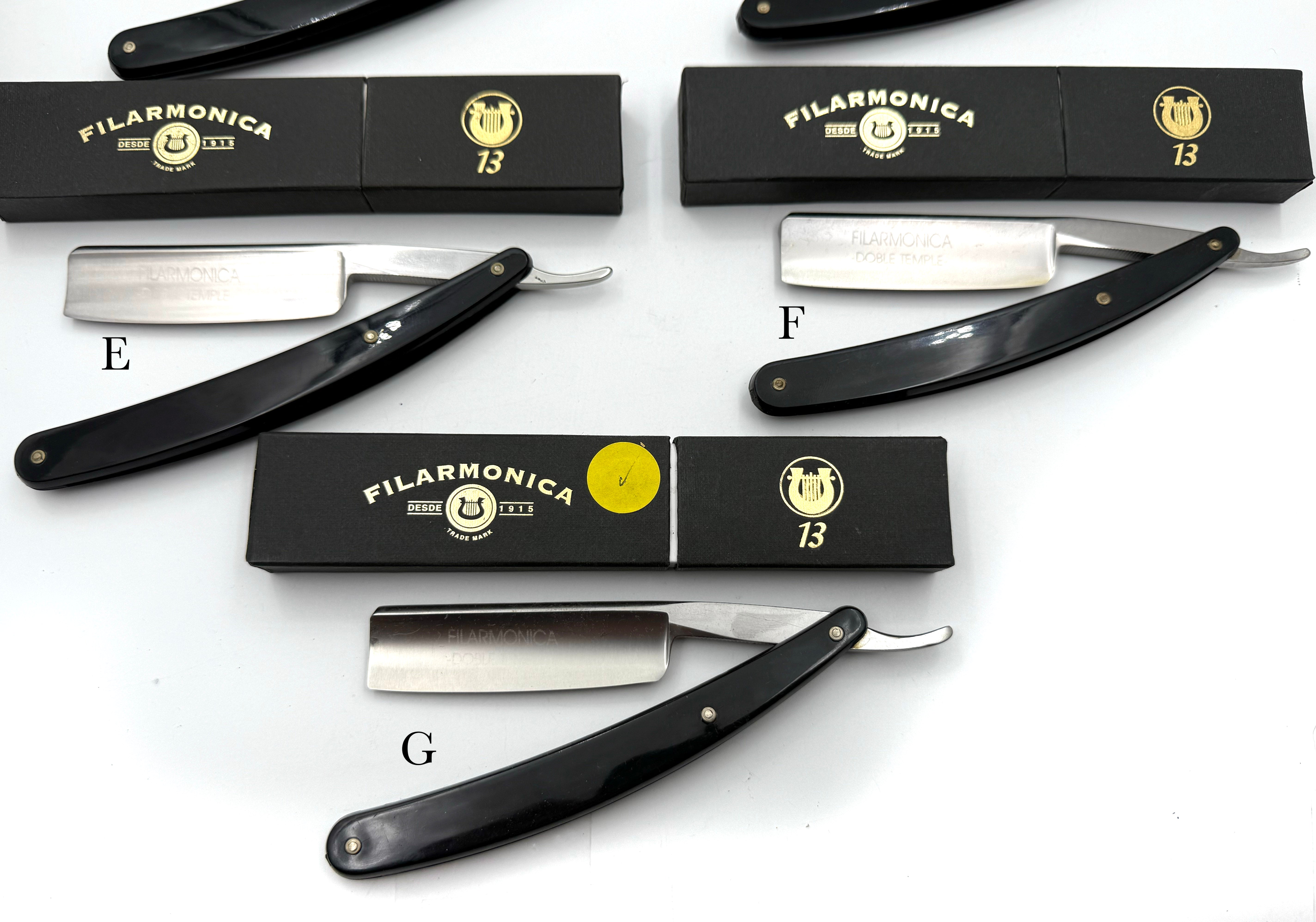 Filarmonica No. 13 Late Model 4th Gen - NOS? 7/8 Straight Razors - CHOOSE YOUR RAZOR