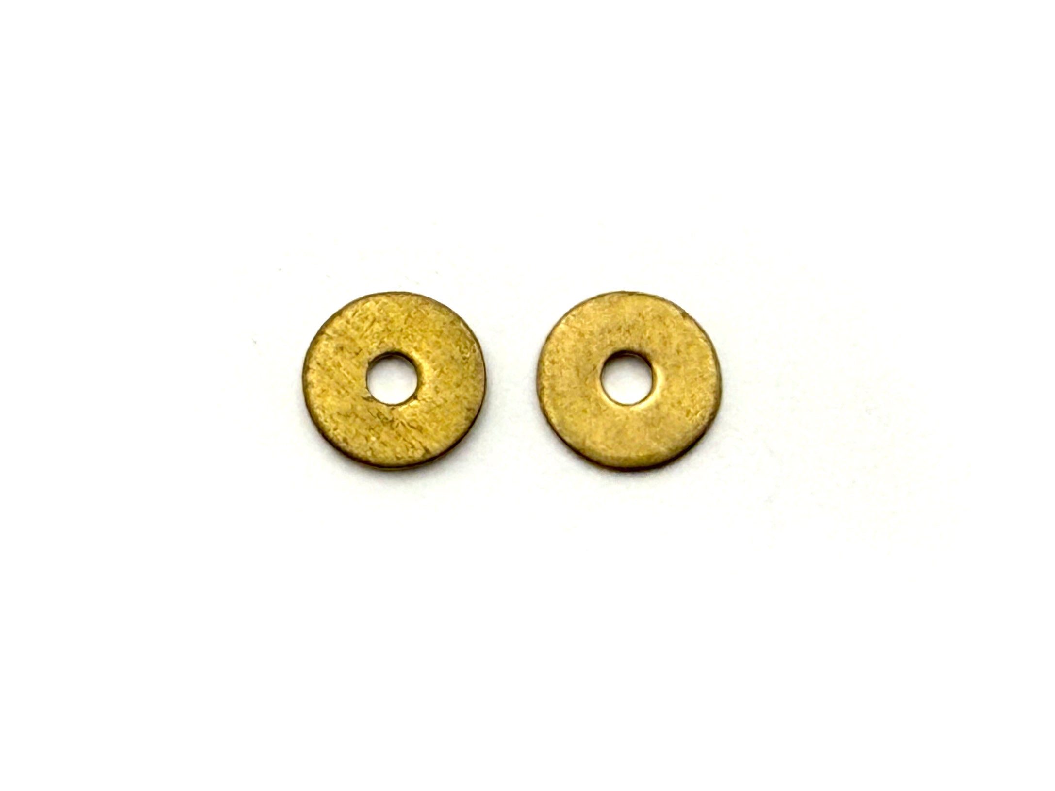 Straight Razor Pivot Spacer Washers - Set of 2 - Brass