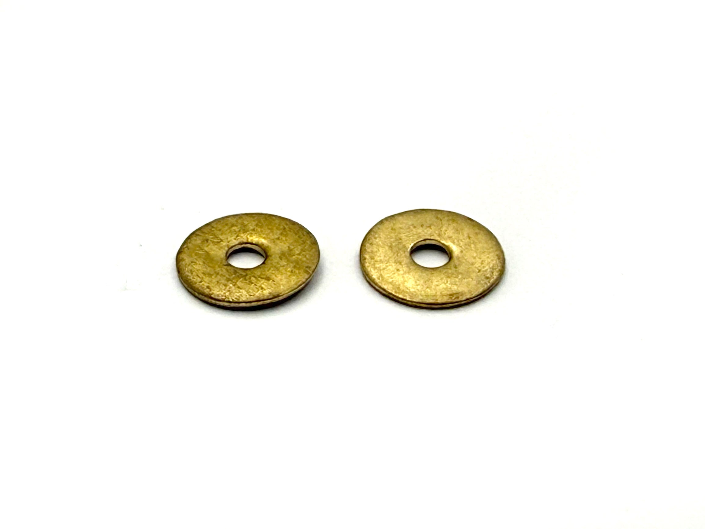 Straight Razor Pivot Spacer Washers - Set of 2 - Brass
