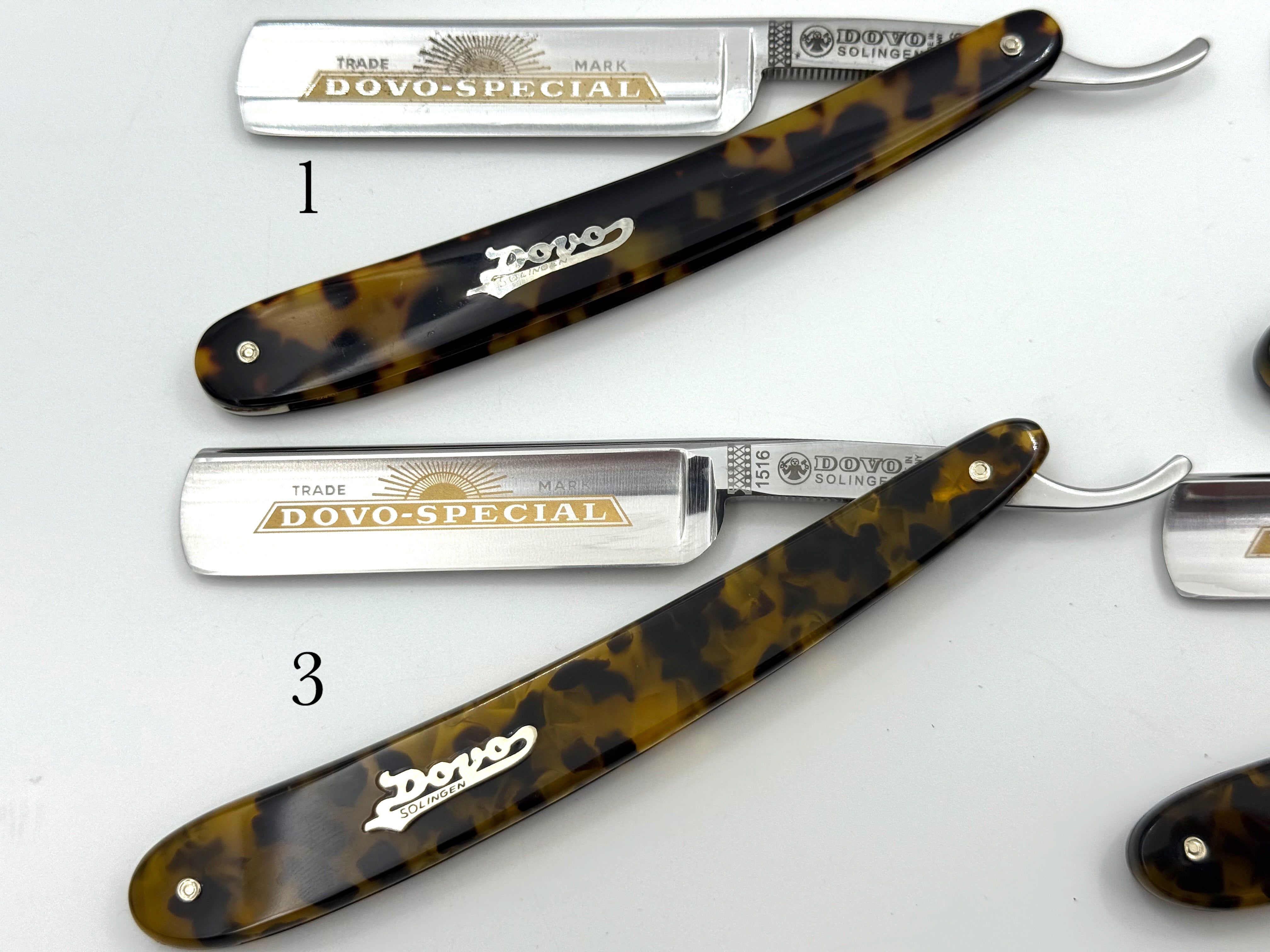 GSG Renewed Dovo "Dovo Special" Tortoise Handle 5/8 Full Hollow Solingen Straight Razors (CHOOSE YOUR RAZOR)