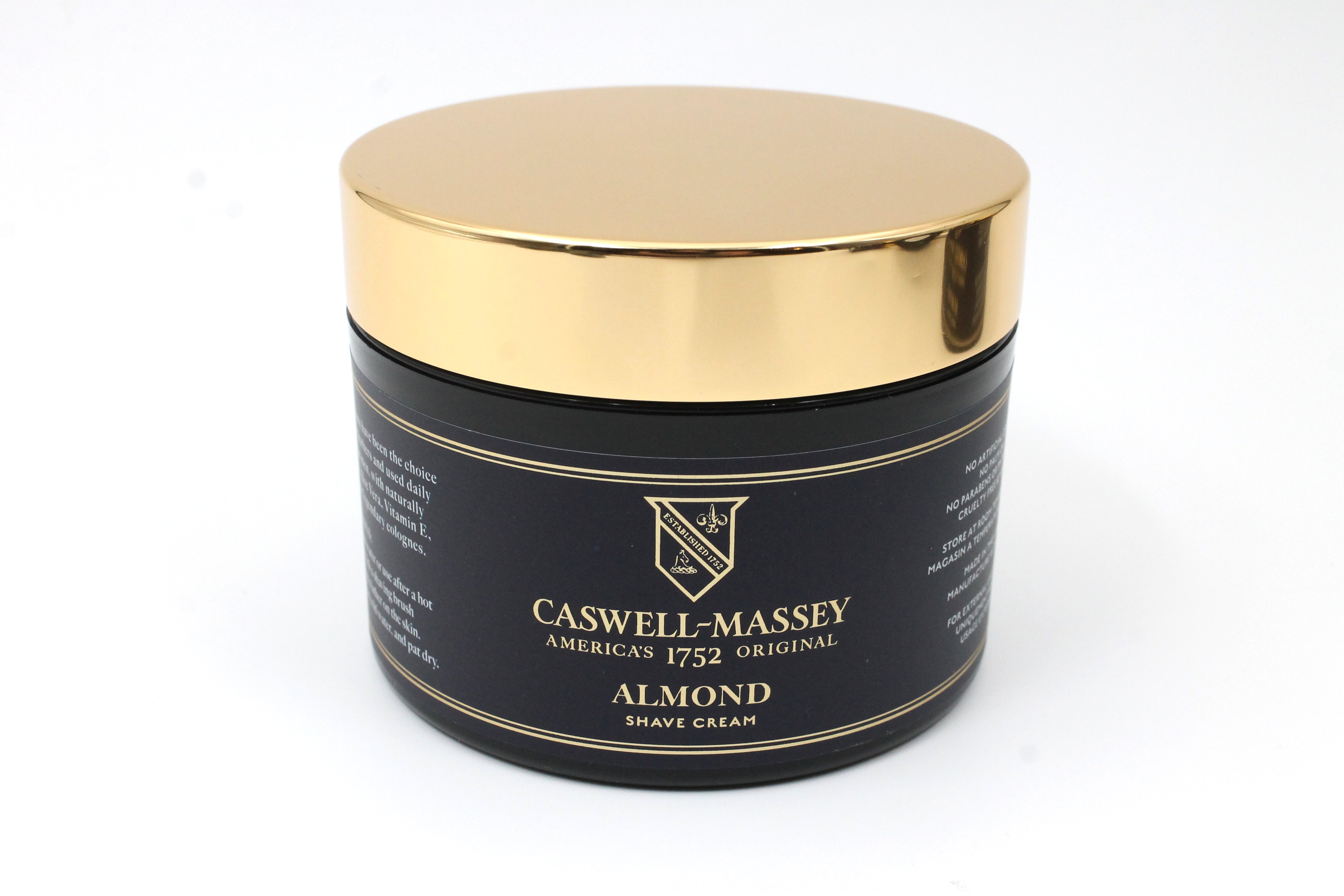 Caswell Massey Almond Luxury Shaving Cream in Jar - 226g (8 oz)