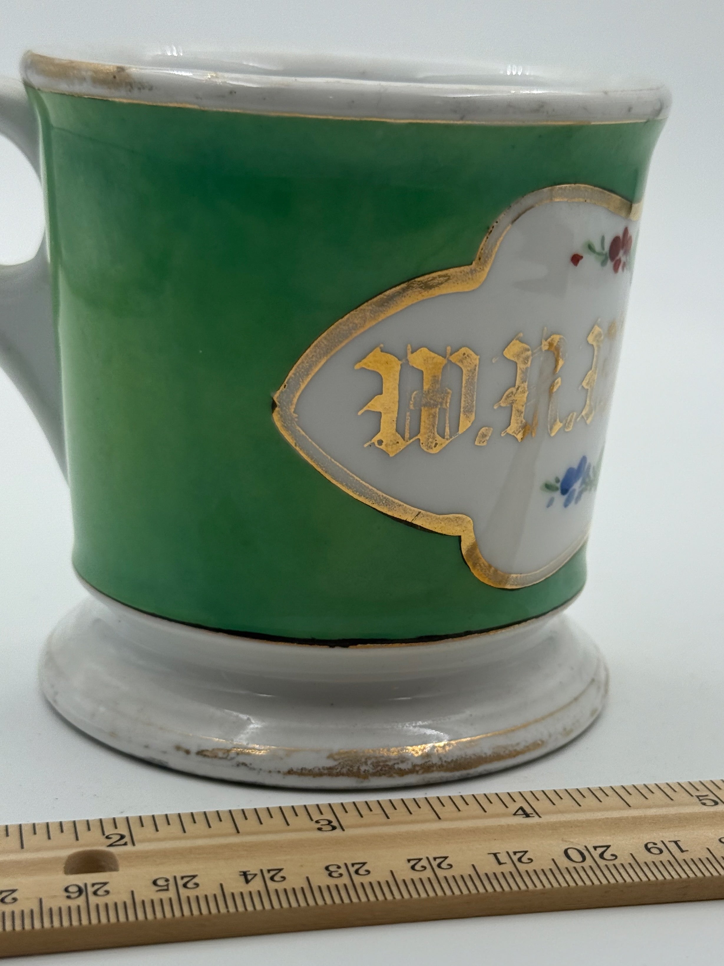 Antique Handpainted Personalized Shaving Mug