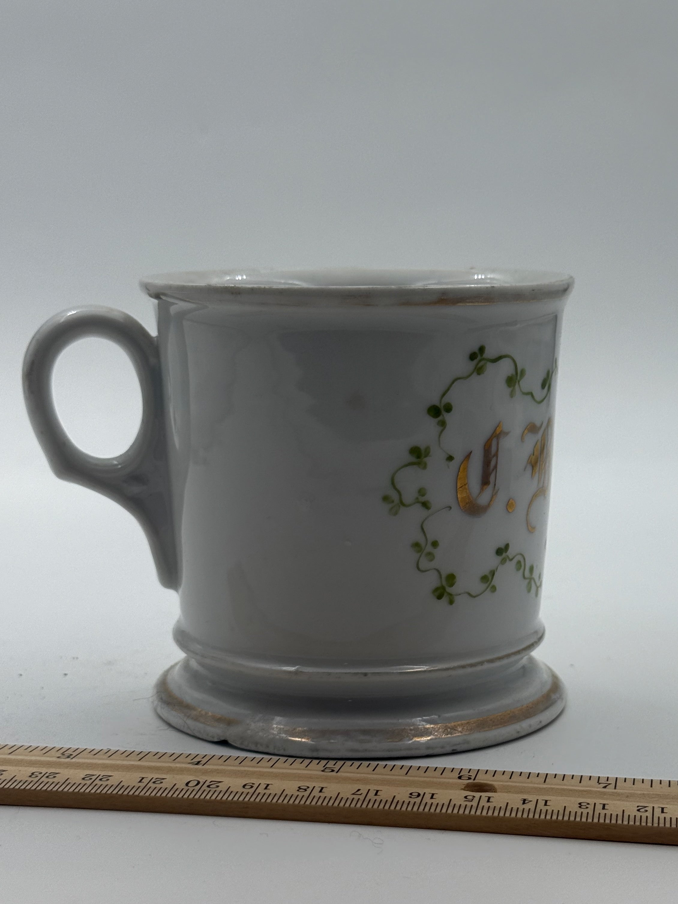 Antique Handpainted Personalized Shaving Mug