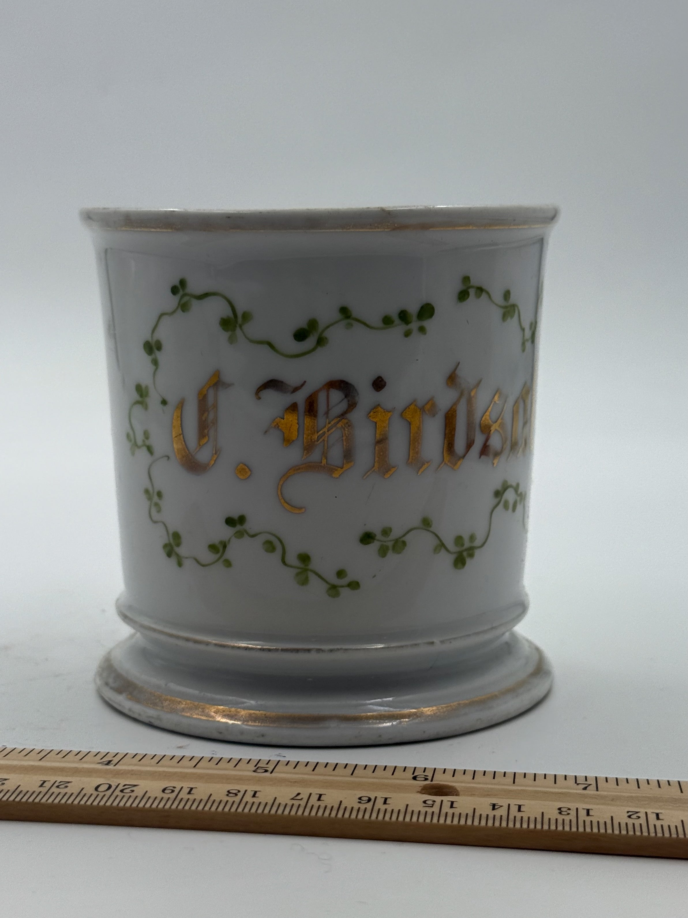 Antique Handpainted Personalized Shaving Mug
