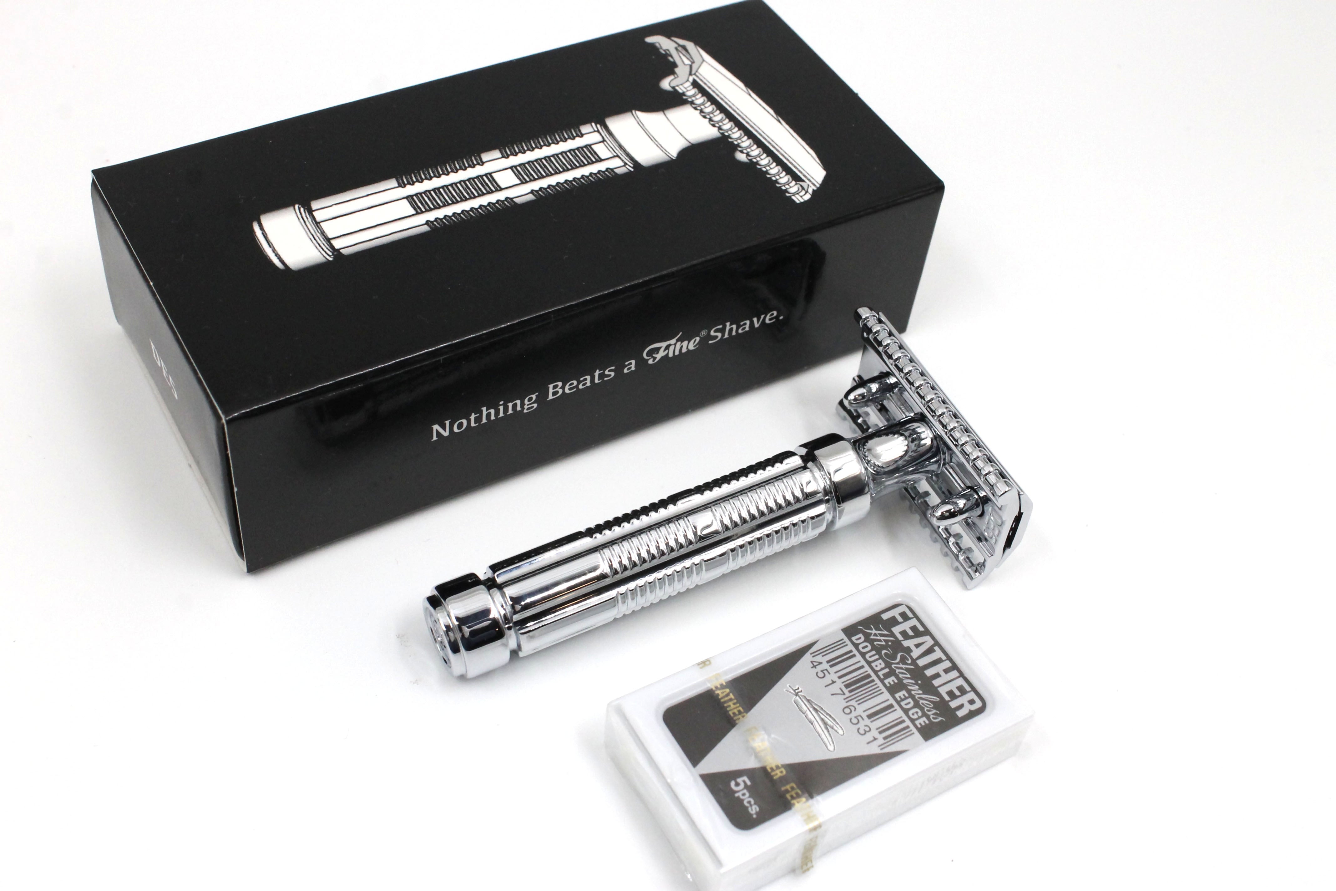Fine Accoutrements Stainless Steel & Chrome DE5 Heavy Duty Safety Razor