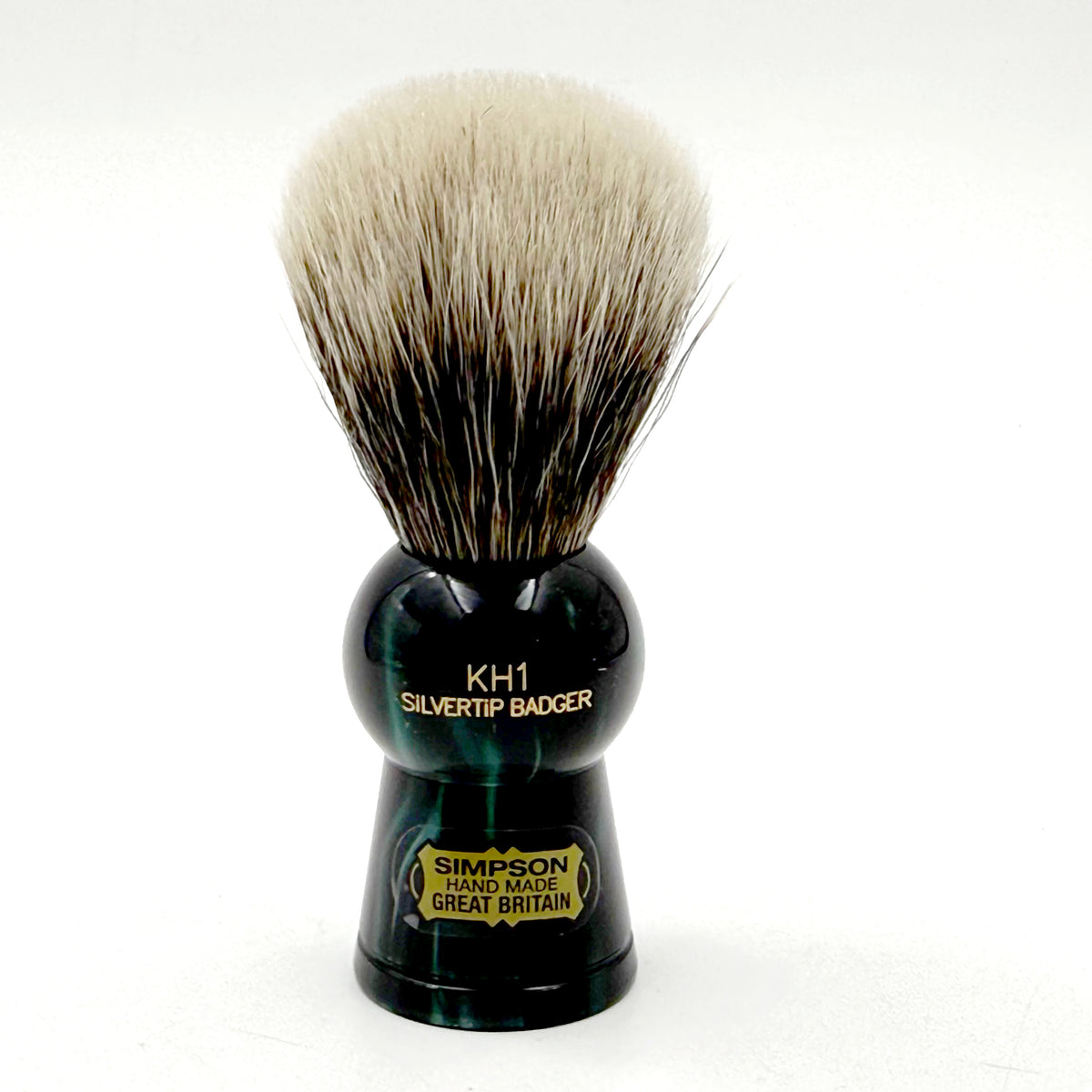 Limited Edition Simpsons Keyhole KH1 Two Band Silvertip Badger Shaving Brush - Emerald