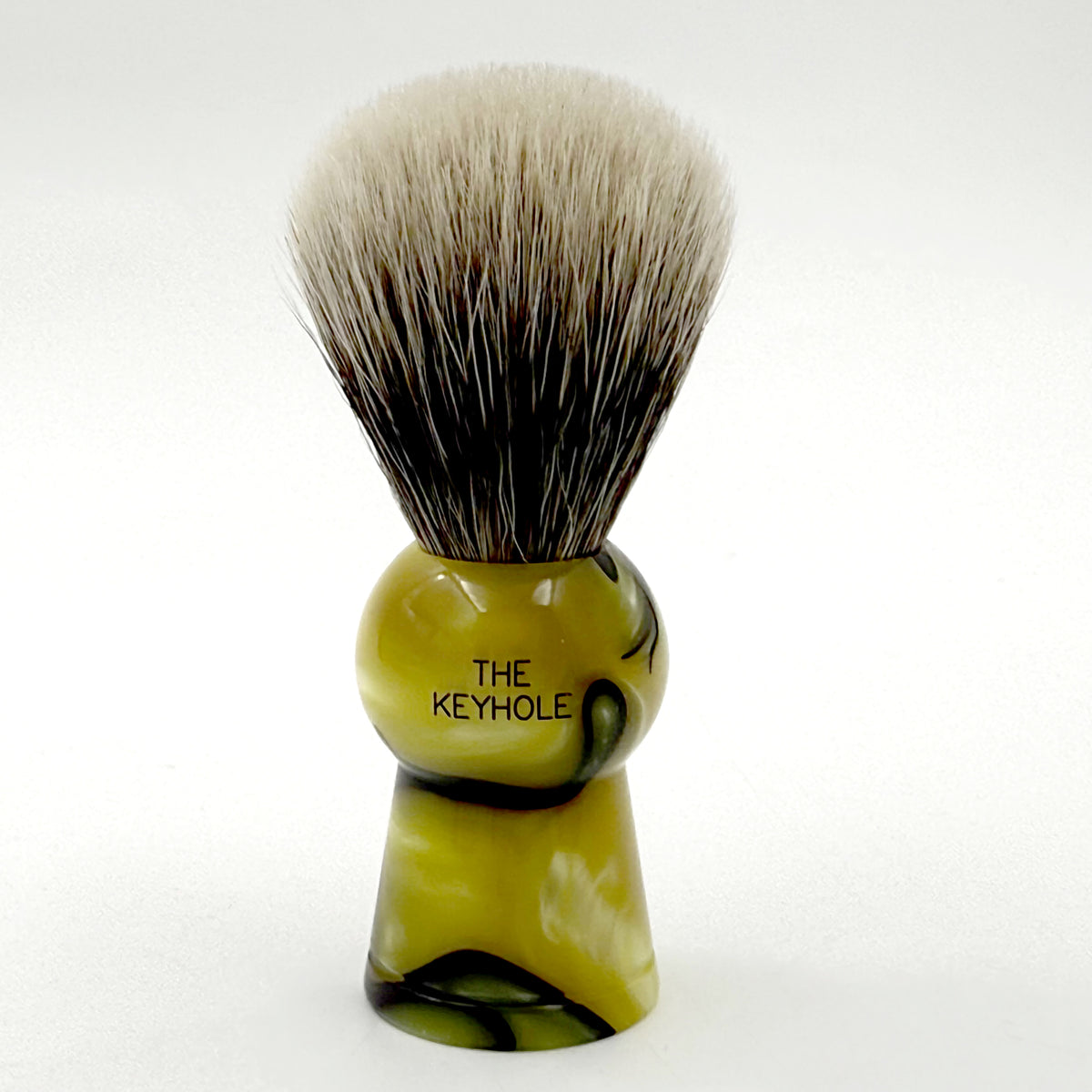 Limited Edition Simpsons Keyhole KH1 Two Band Silvertip Badger Shaving Brush - Medallion Yellow