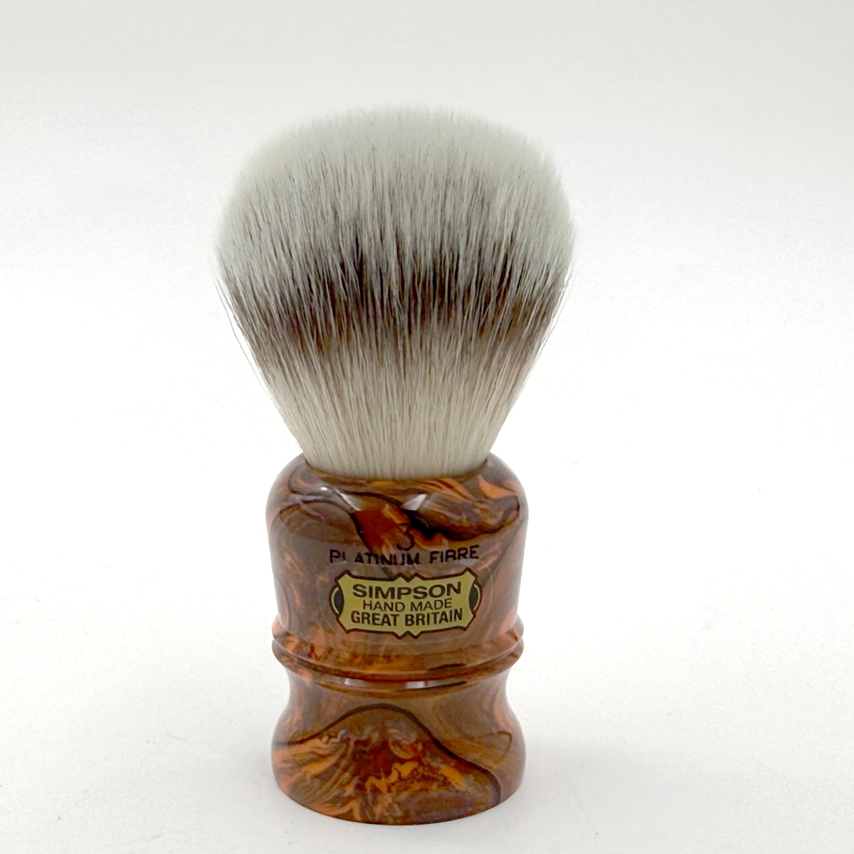 Limited Edition Simpsons Duke D3 Platinum Synthetic Fiber Shaving Brush - Ember Flow