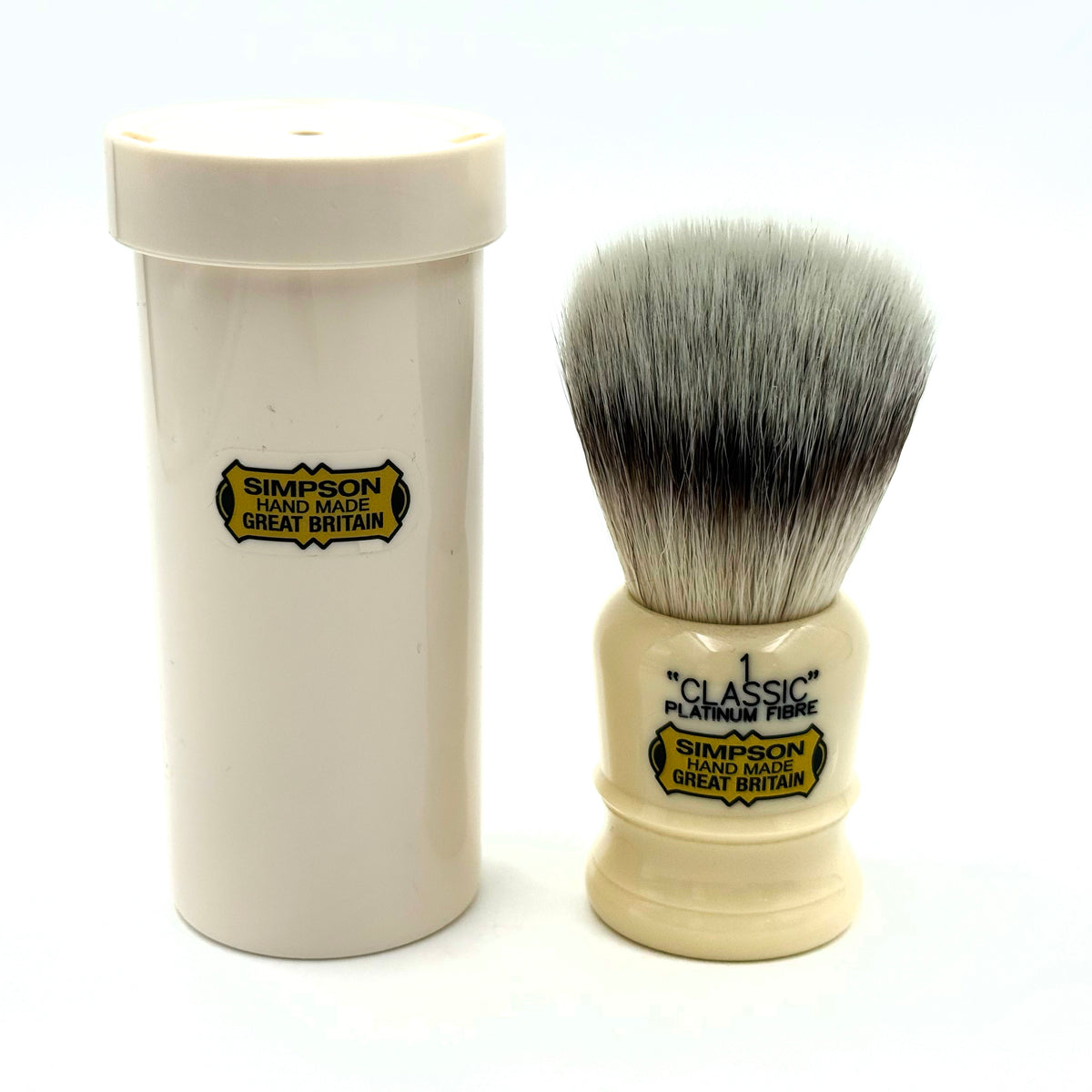 Simpsons Classic 1 Platinum Synthetic Bristle Shaving Brush