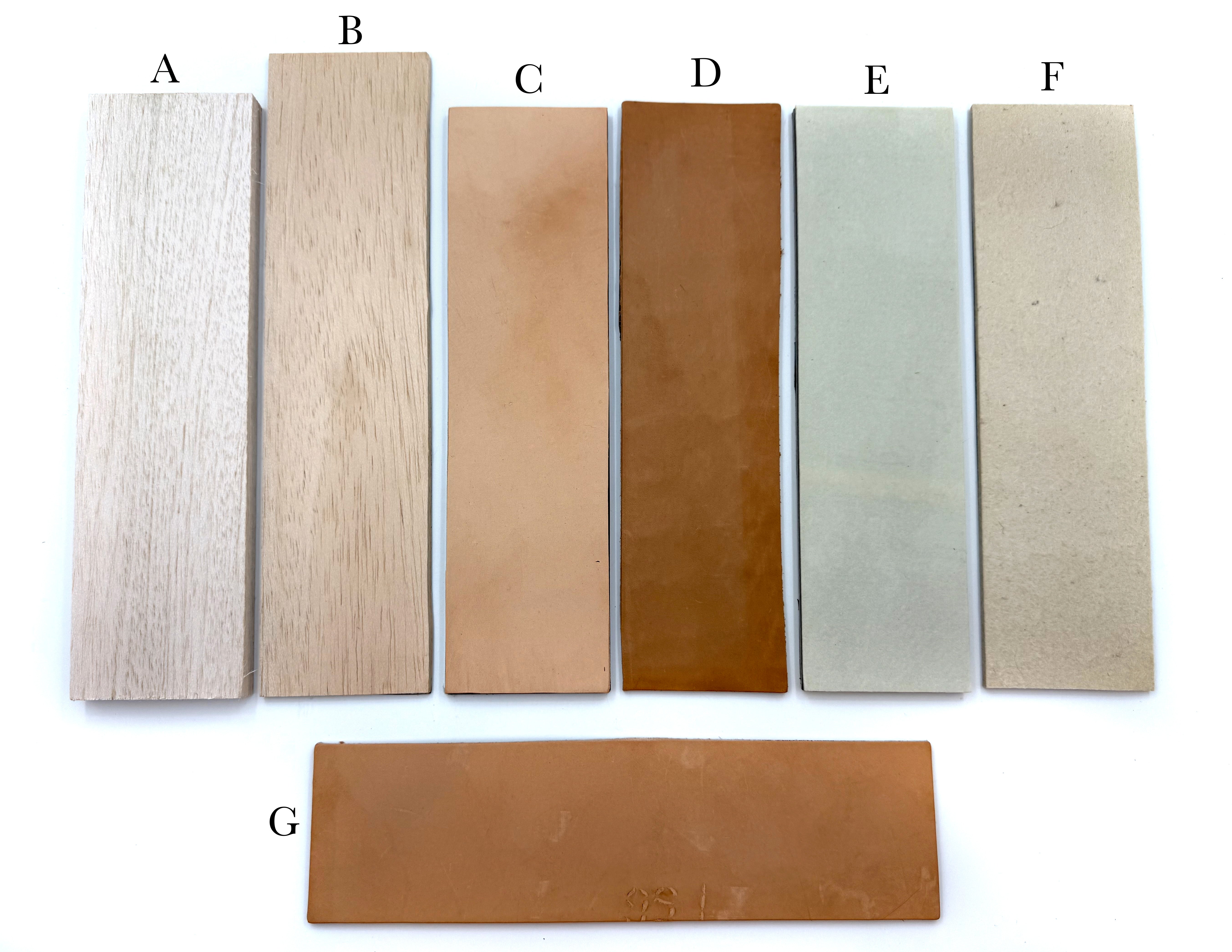 Strop Surfaces For Magnetic 3x11 Modular Stropping Systems - Balsa, Cow & Roo Leather, Felt & Microfiber