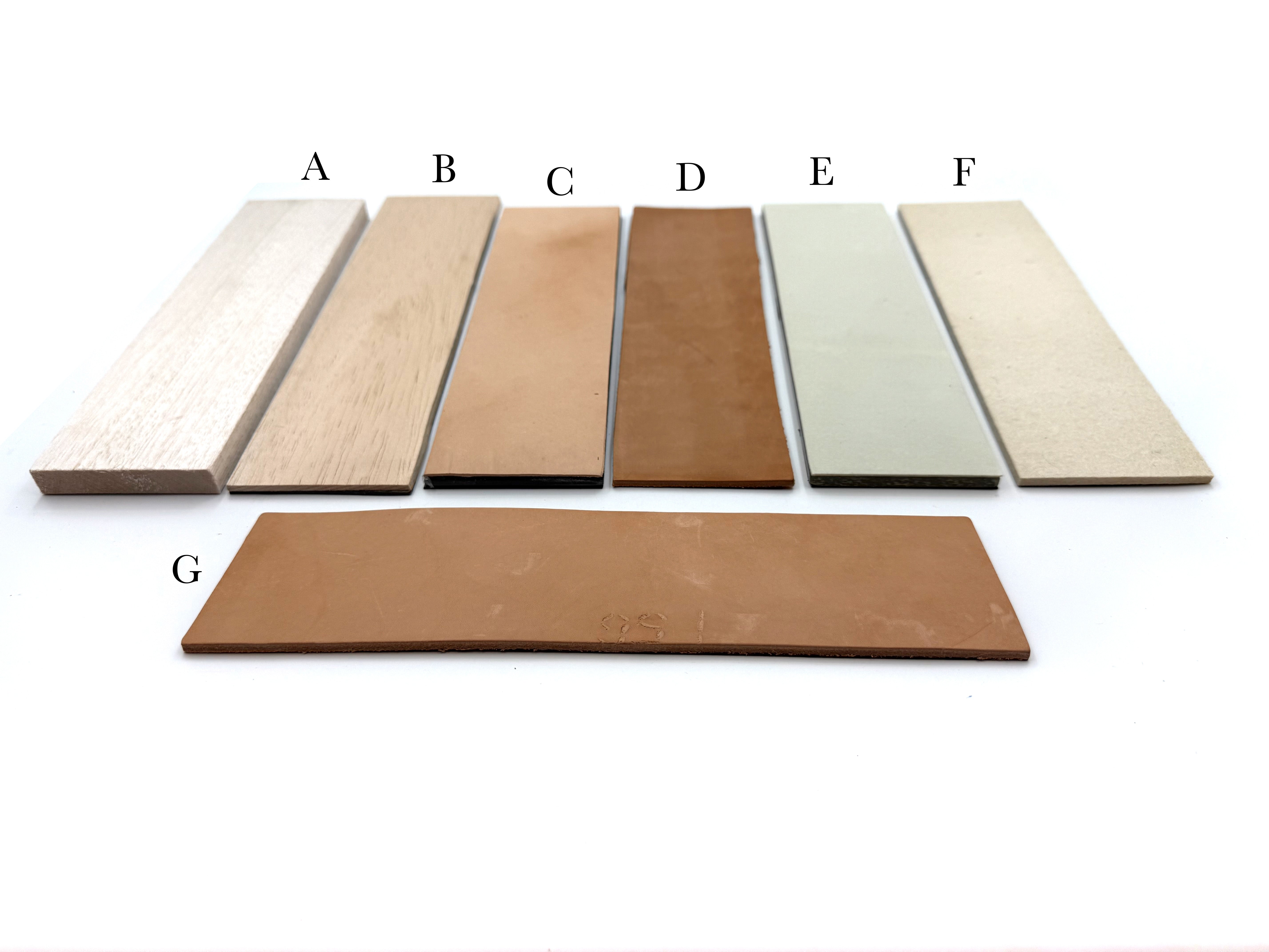 Strop Surfaces For Magnetic 3x11 Modular Stropping Systems - Balsa, Cow & Roo Leather, Felt & Microfiber