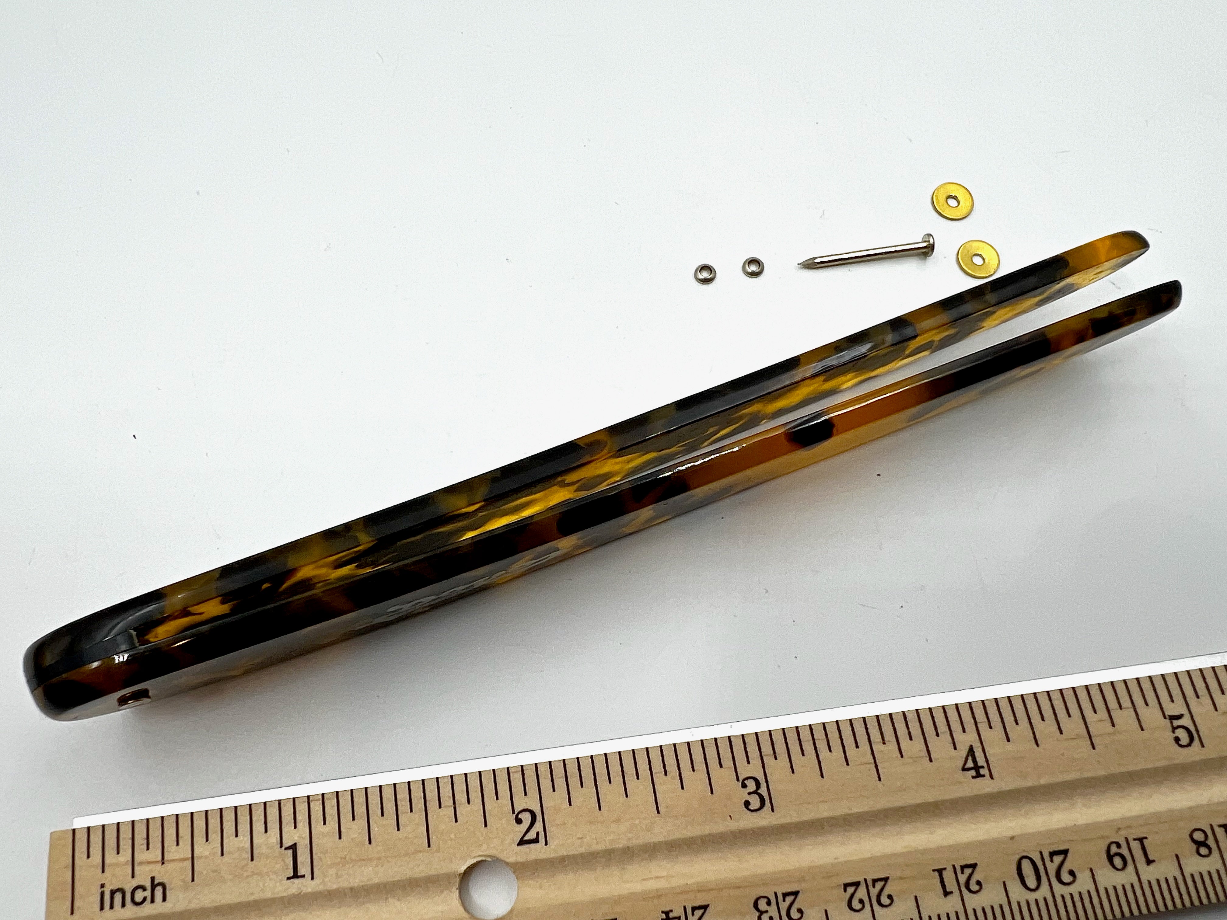 Straight Razor Scales for 6/8-7/8 blades - Solingen New Old Stock with Dovo Emblem & Hardware