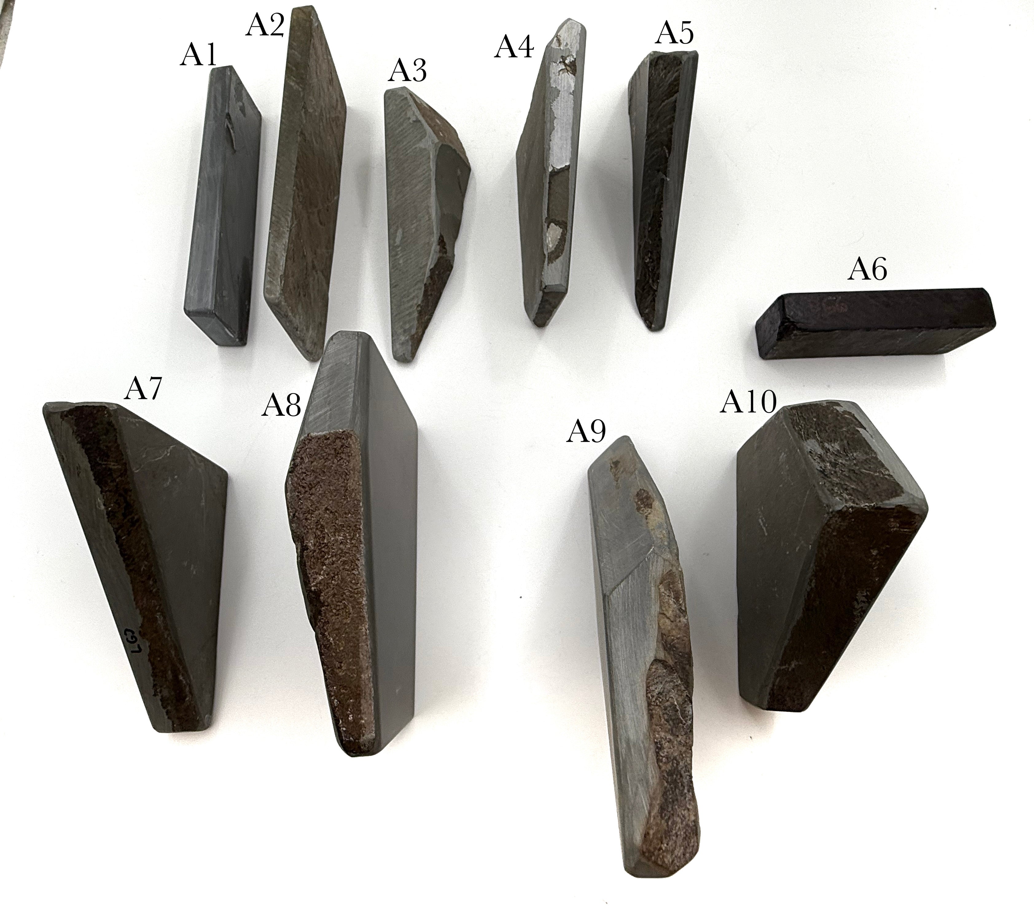 Thuringian Light Green, Blue Green & Black German Water Razor Hones - Like Escher - CHOOSE YOUR STONE