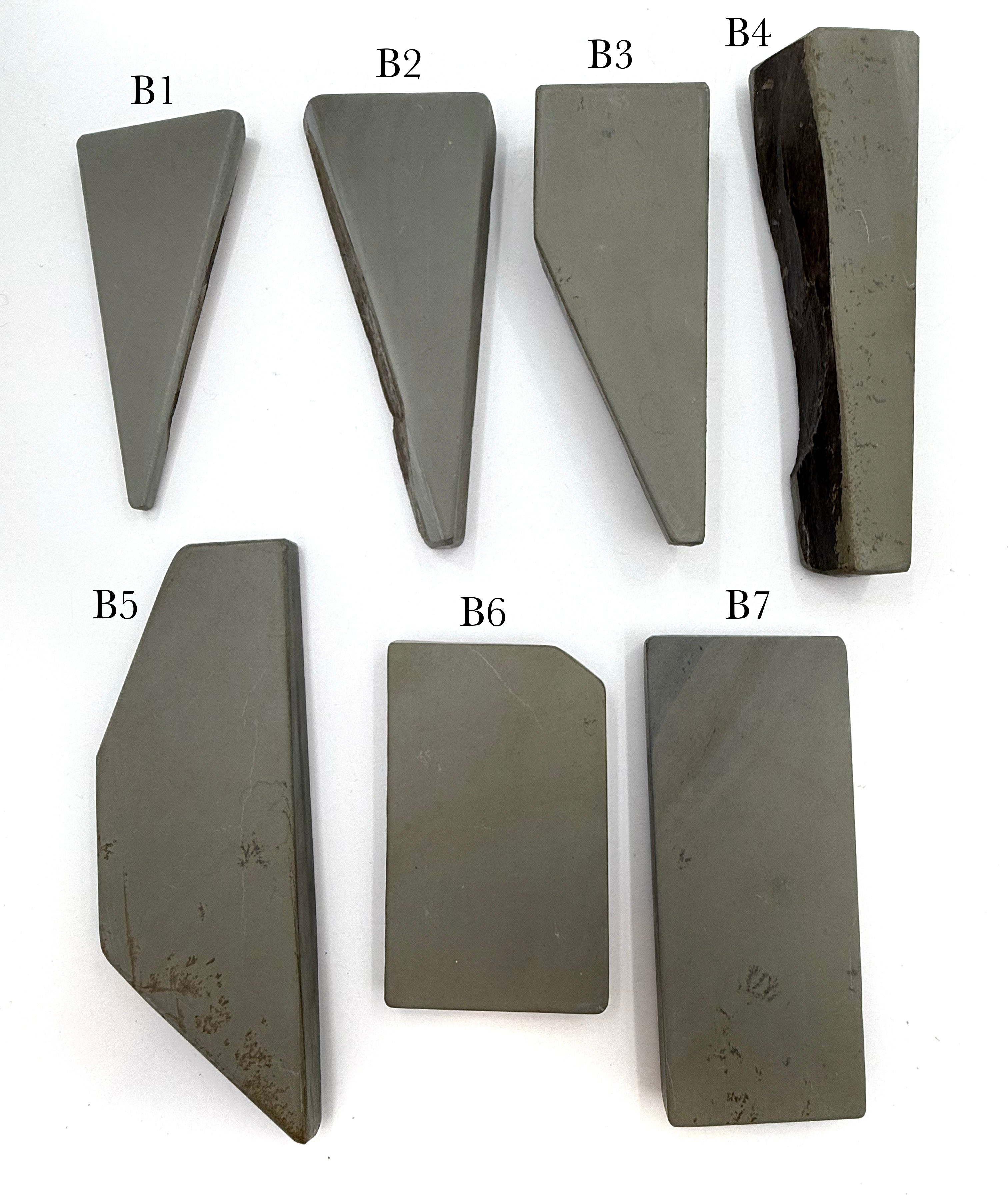 Thuringian Yellow Green/Blue German Water Razor Hones - Like Escher - CHOOSE YOUR STONE