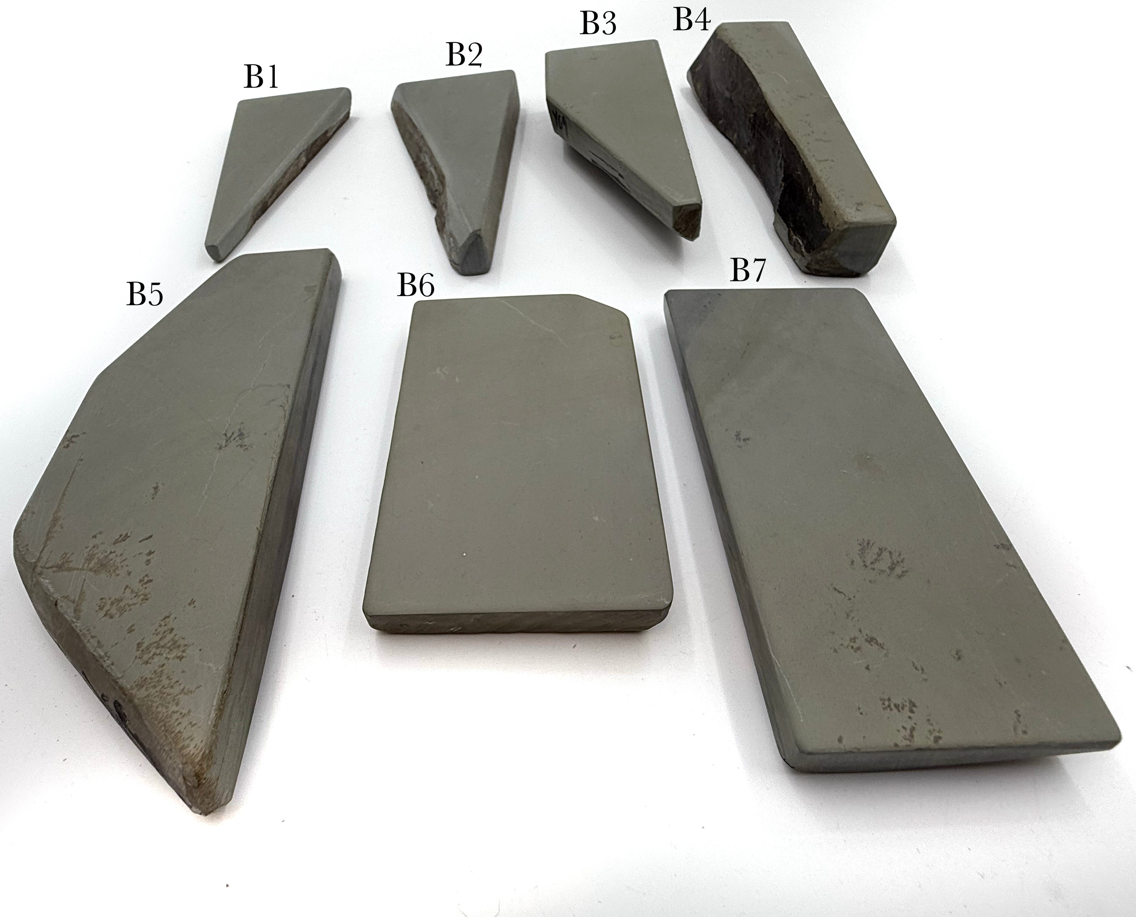 Thuringian Yellow Green/Blue German Water Razor Hones - Like Escher - CHOOSE YOUR STONE