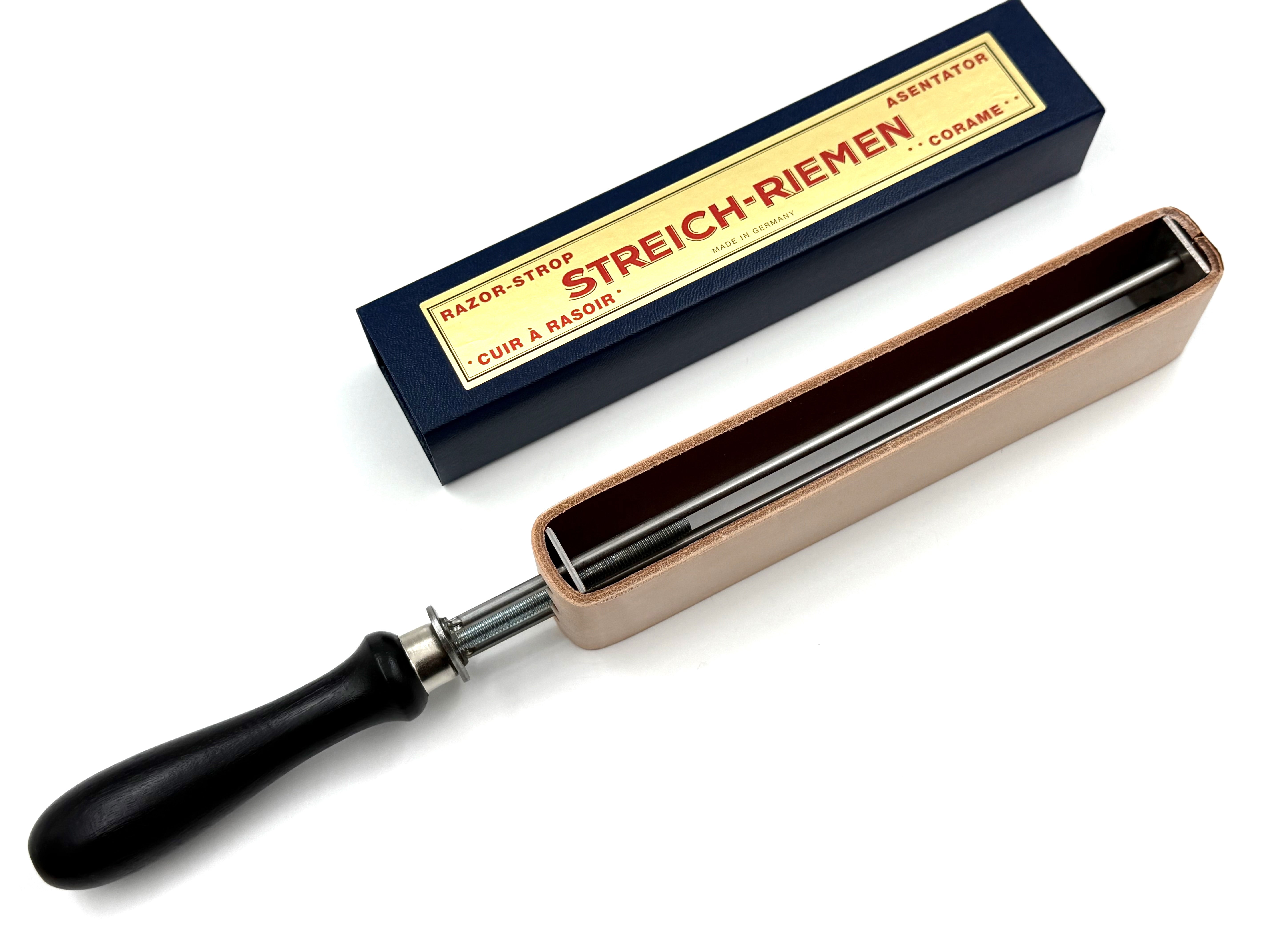 Herold Screw Tension Cowhide Leather Double Sided Paddle Strop