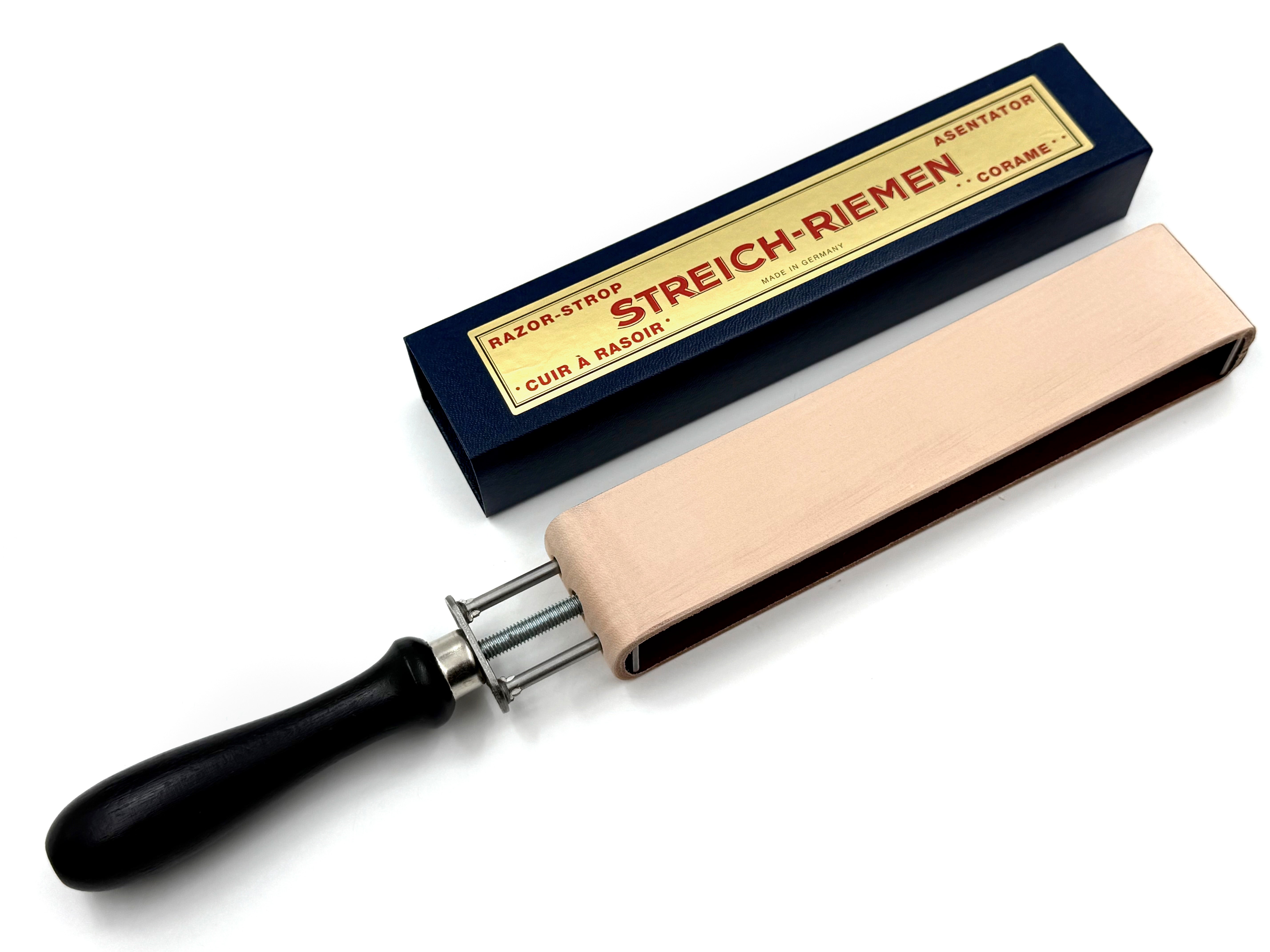 Herold Screw Tension Cowhide Leather Double Sided Paddle Strop