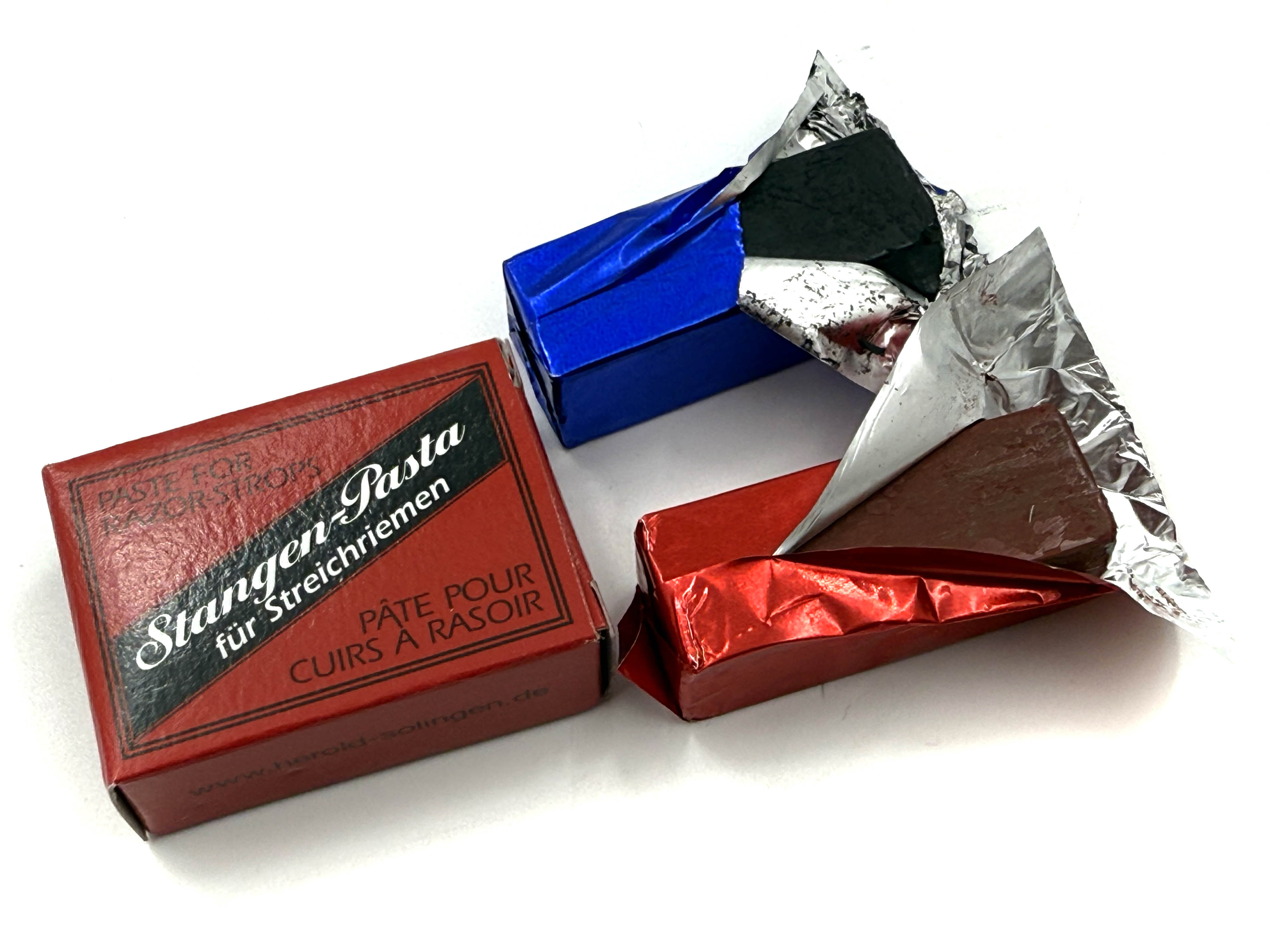 Herold Razor Strop Compound Red & Black 2-Part Honing Paste Set