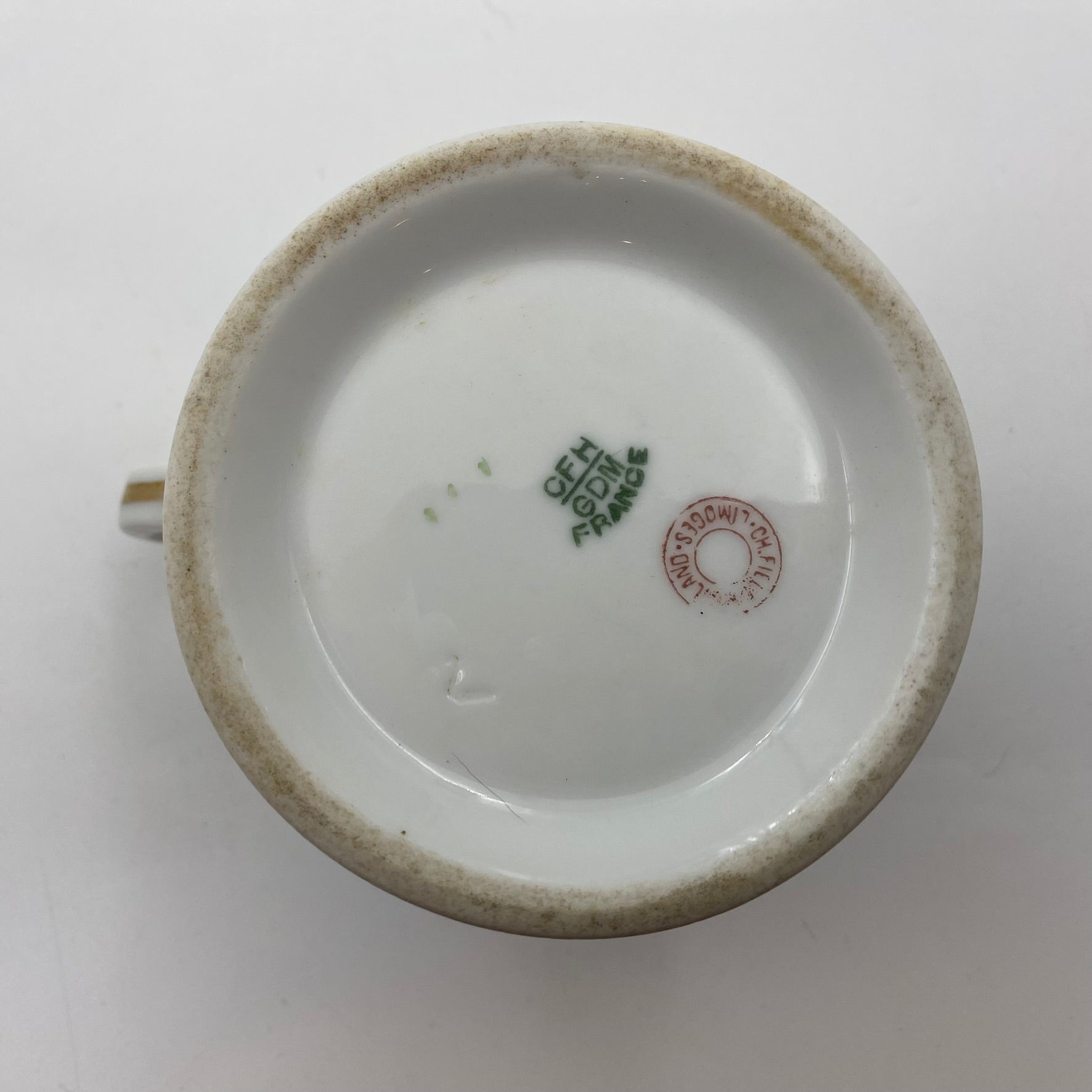 Antique Transferware Limoges Shaving Mug