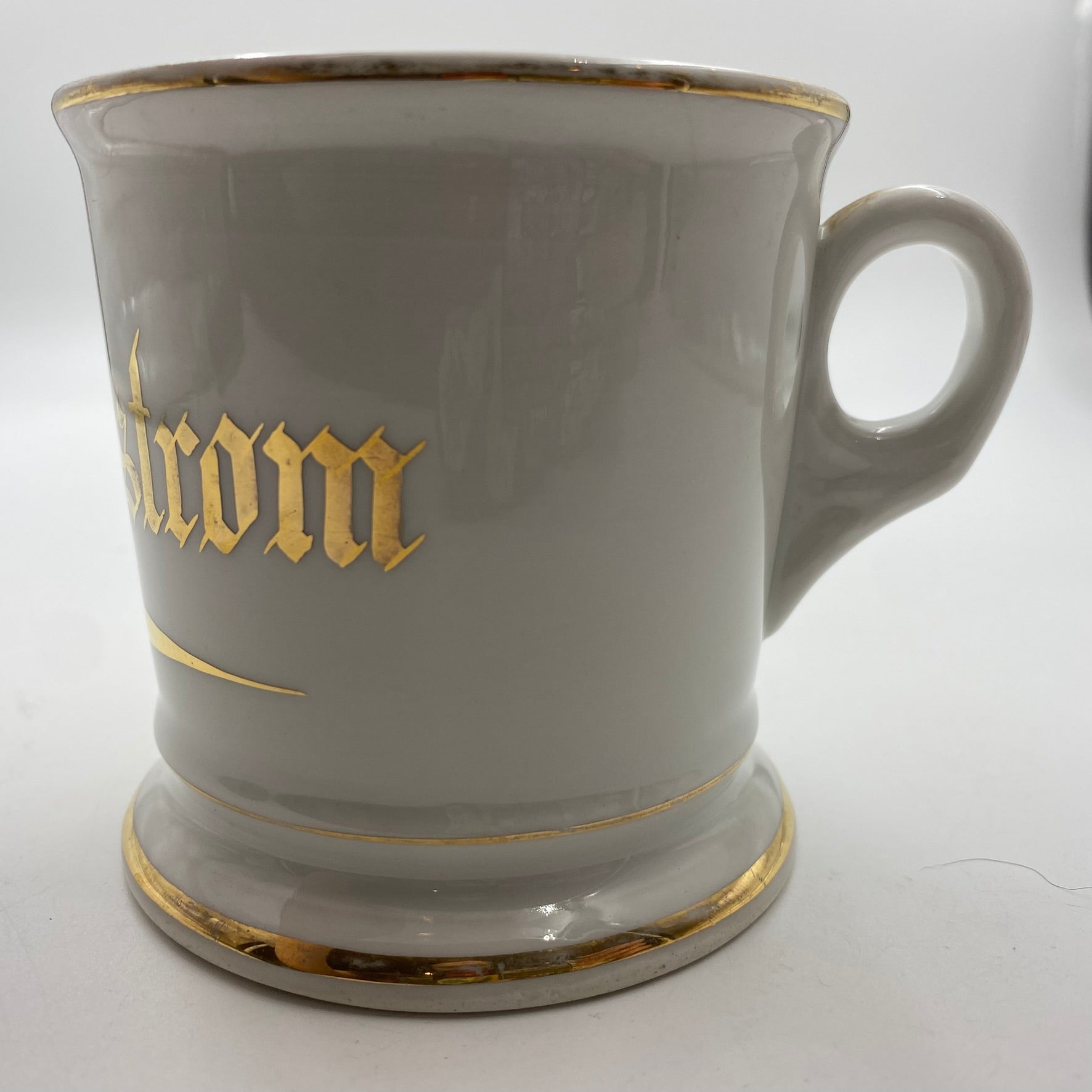 Antique Handpainted Personalized Shaving Mug