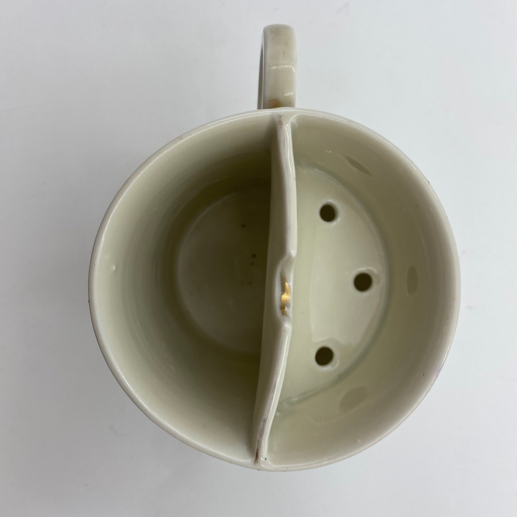 Antique Embossed and Handpainted Shaving Mug