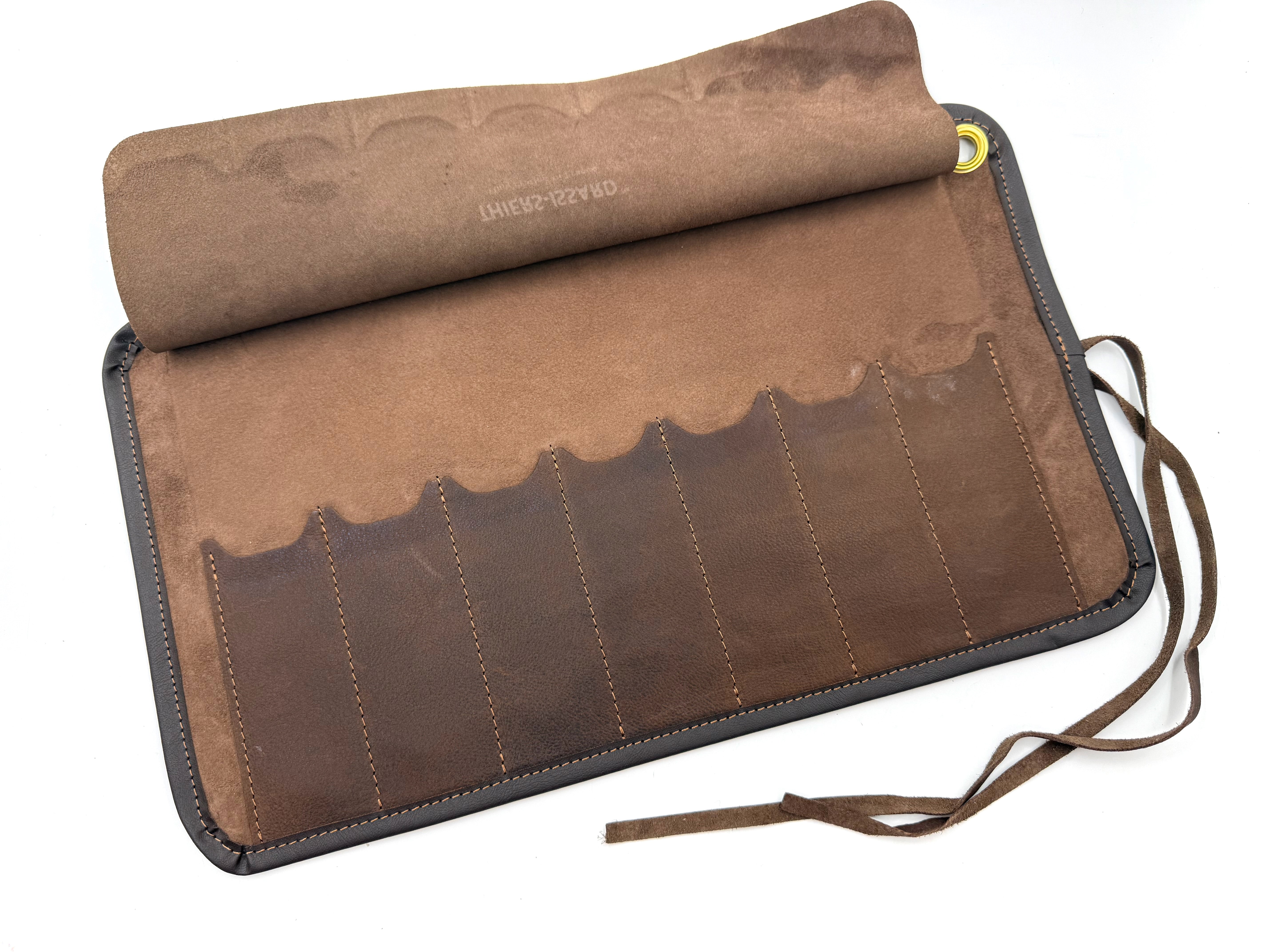 Thiers Issard Luxury Leather 7 Straight Razor Storage Roll