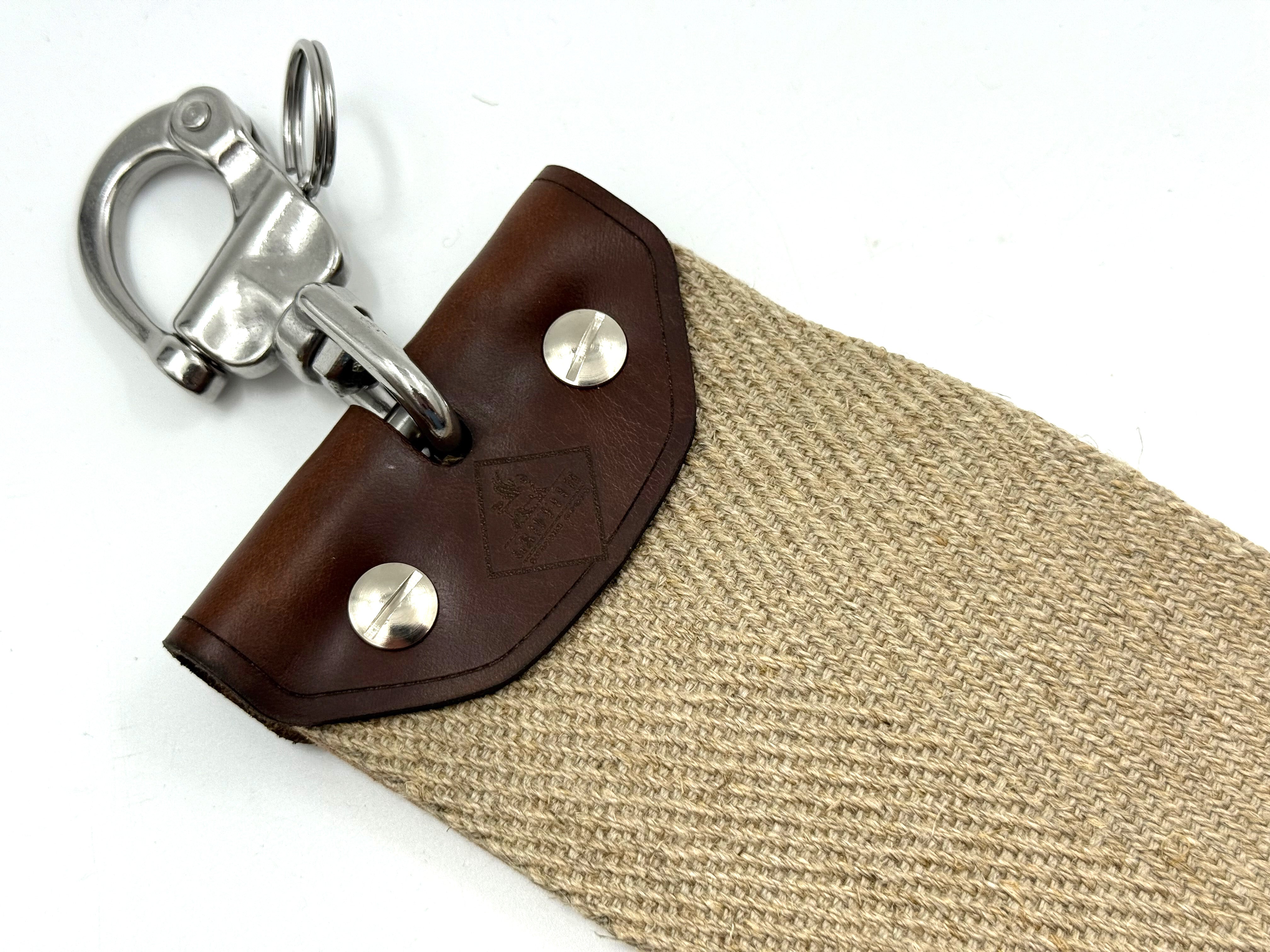 Griffith Shaving Goods Deluxe Horween Horsebutt & Flax Linen - 3 Inch Wide x 24" Long - Barber Style Razor Strop