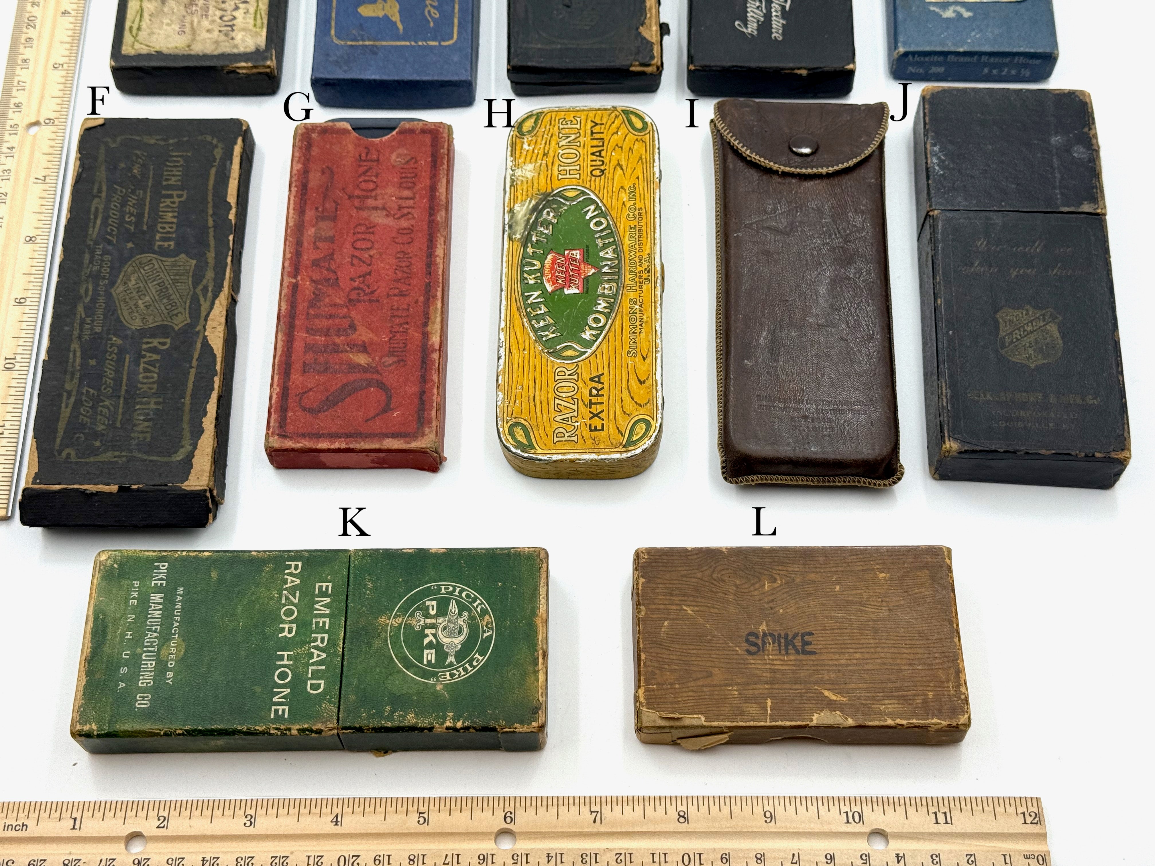 Various Manufacturers Vintage Boxed Barber Hones in Excellent Condition - Choose Your Hone