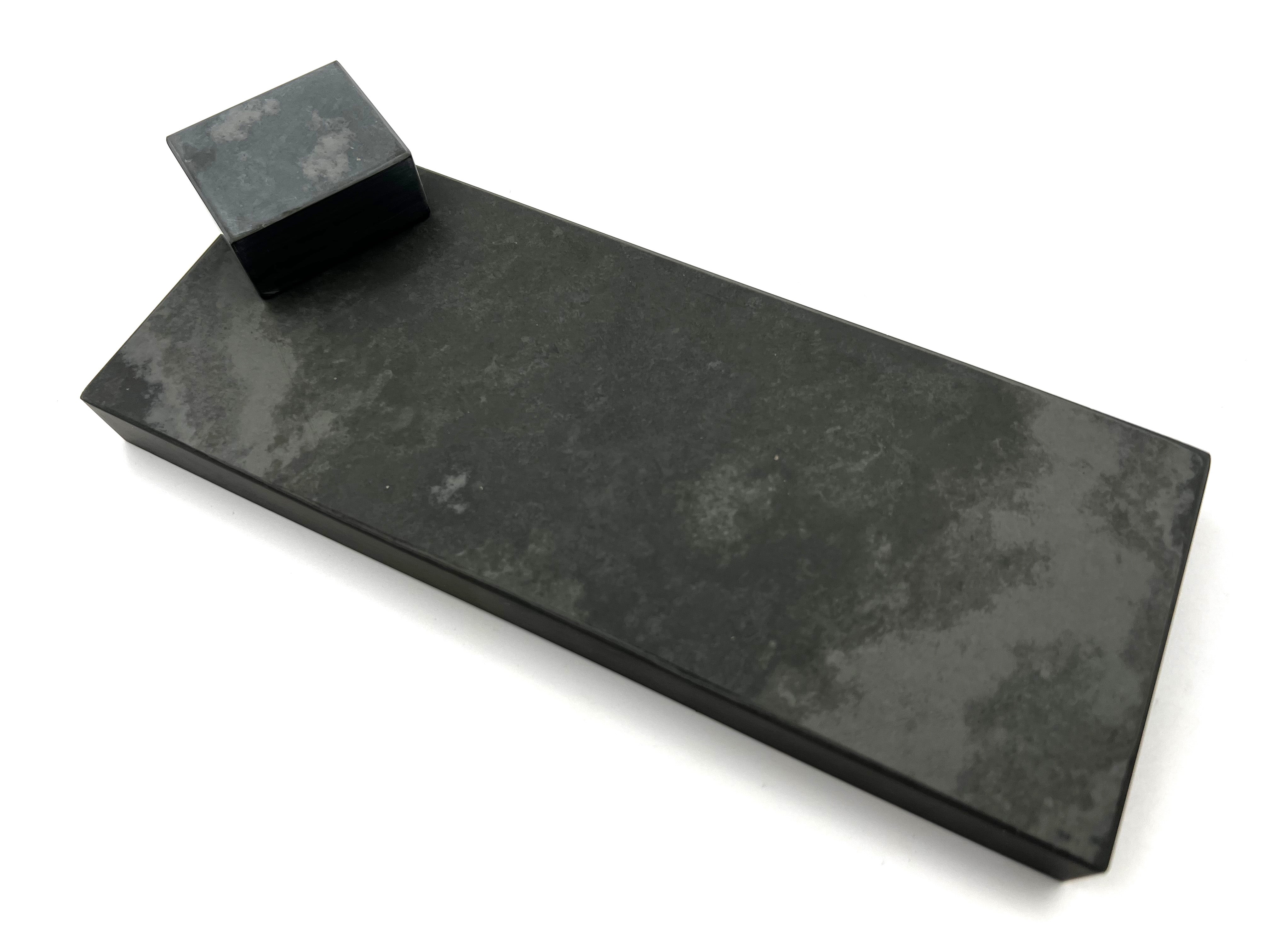 Green Shadow French Fine Finishing Razor Hone Sharpening Stones with Slurry Stone