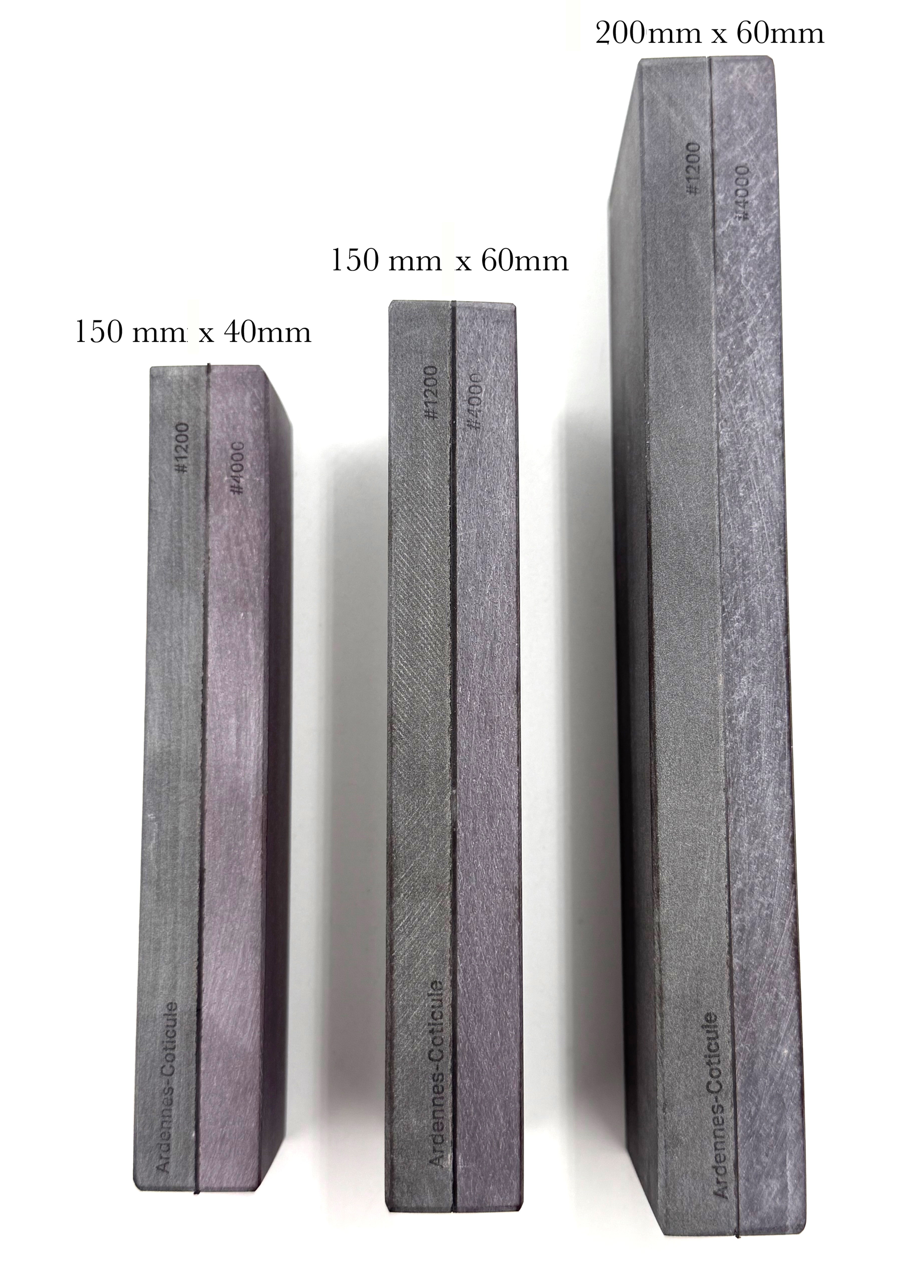 Ardennes Coticule - Belgian Blue & Pyrenees Dual Sided Sharpening Stones