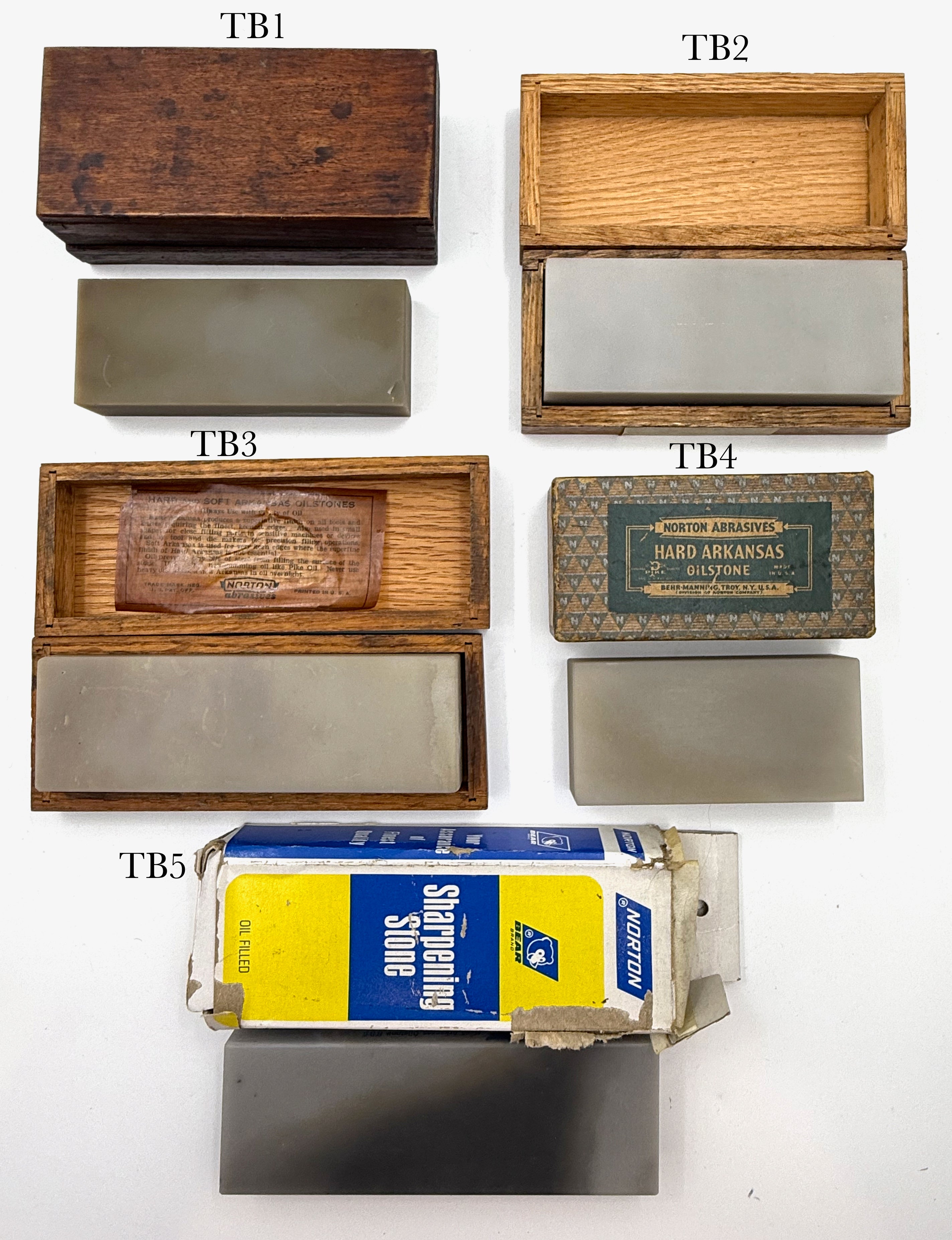 Hard Translucent Arkansas - Vintage Boxed Collectable Oilstones / Sharpening Stones