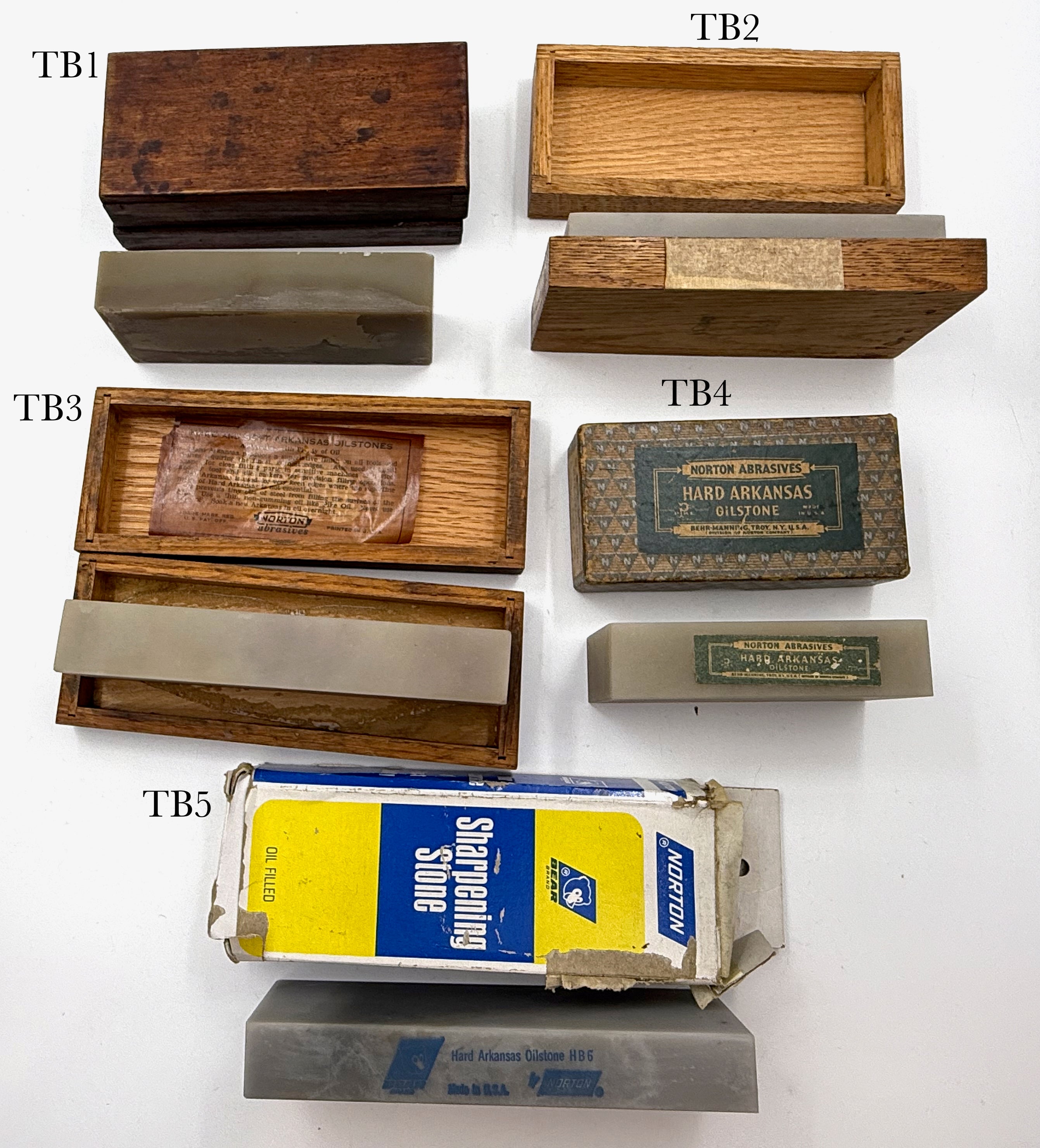 Hard Translucent Arkansas - Vintage Boxed Collectable Oilstones / Sharpening Stones
