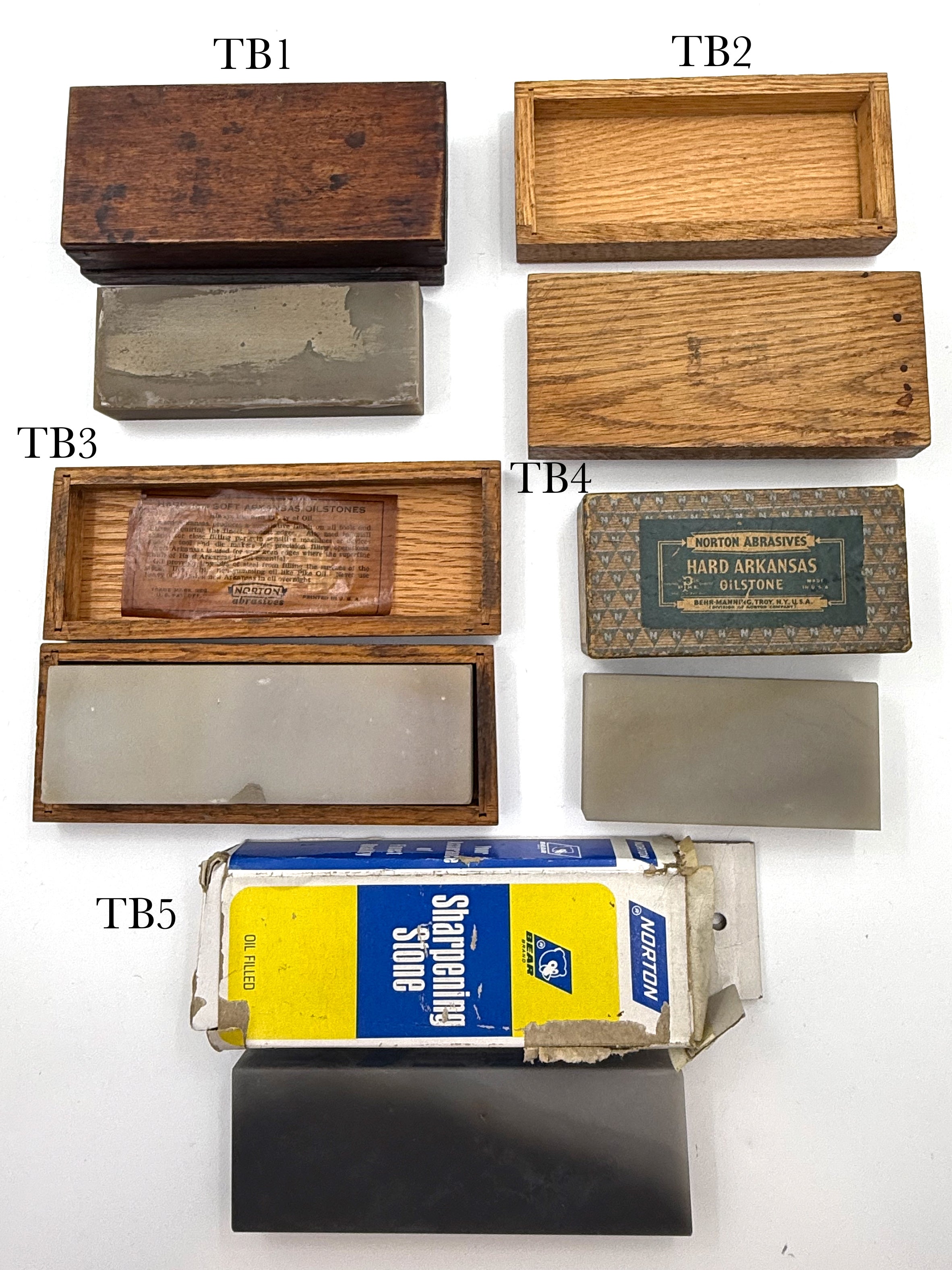 Hard Translucent Arkansas - Vintage Boxed Collectable Oilstones / Sharpening Stones