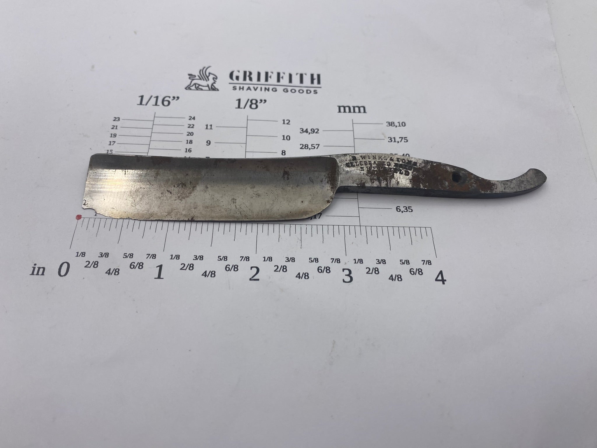 Vintage B. Wink & Sons Sheffield Razor for Restoration