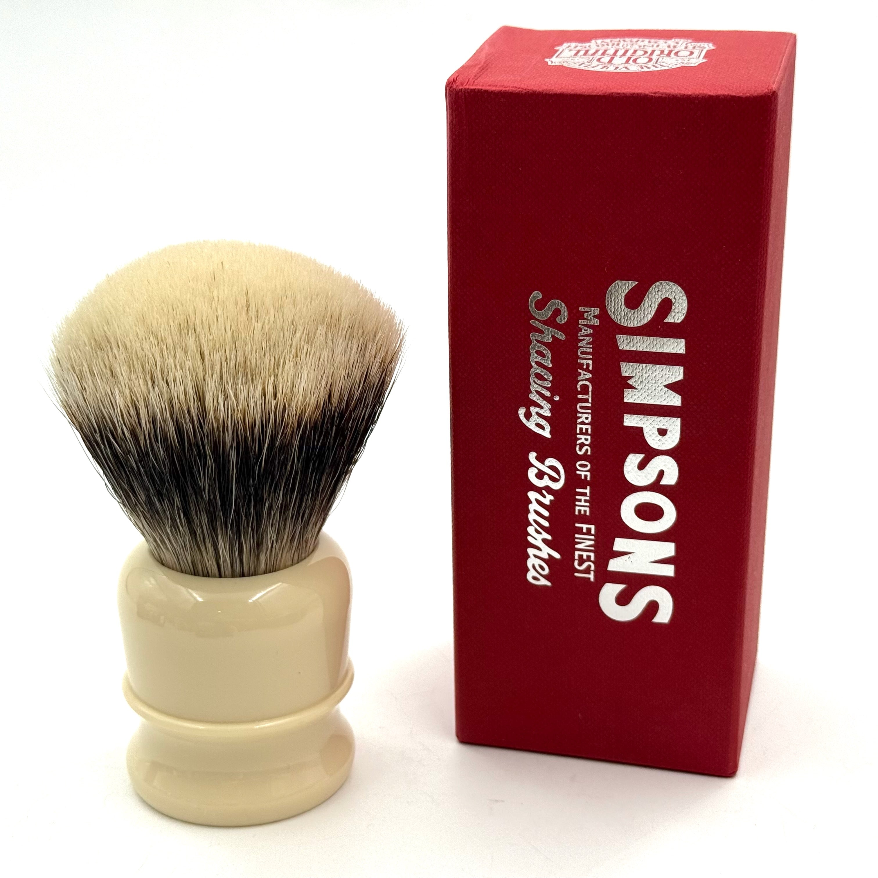 Limited Edition Simpson Chubby CH3 Manchurian Badger Shaving Brush - Ivory