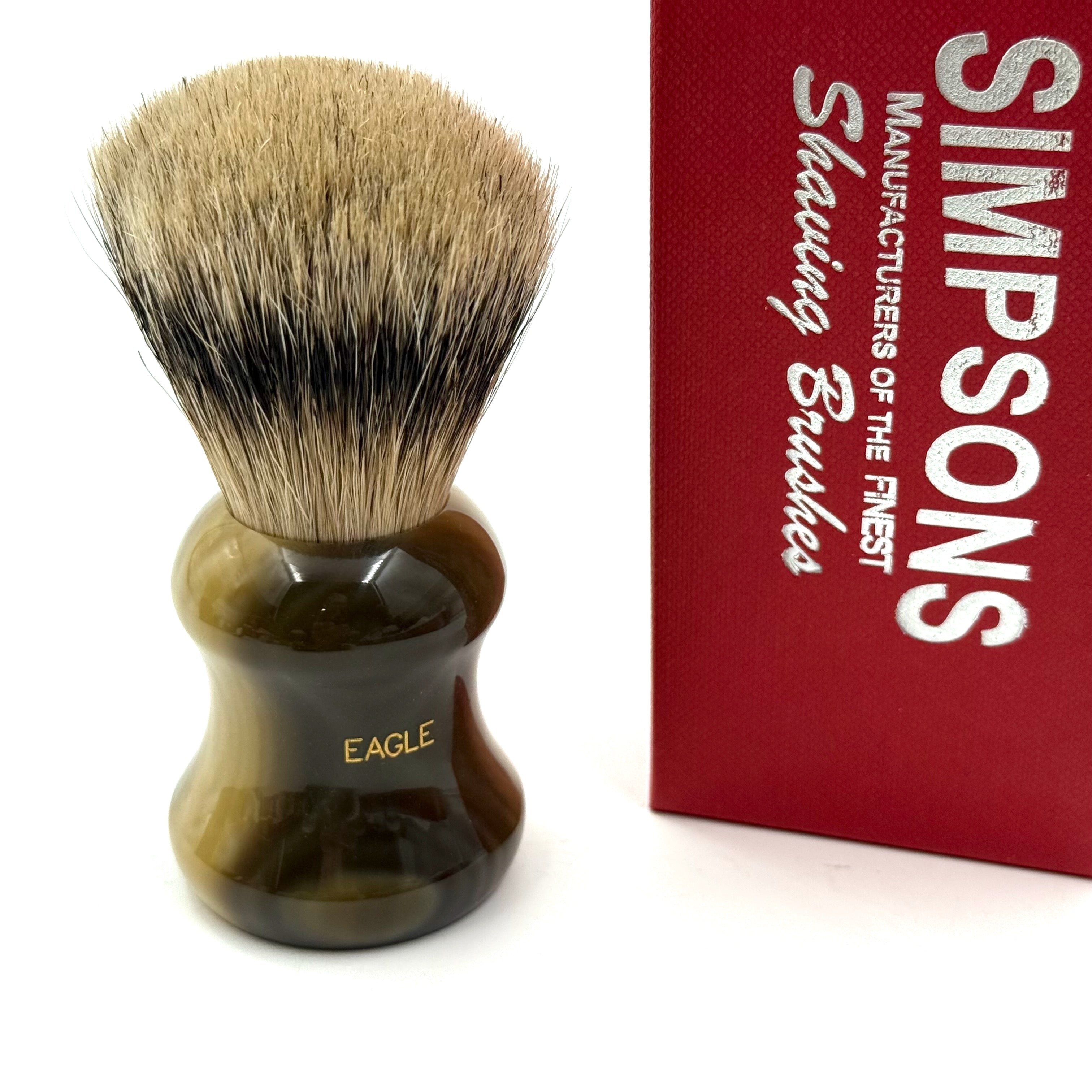 Limited Edition Eagle 3 Best Badger Shaving Brush - Faux Horn