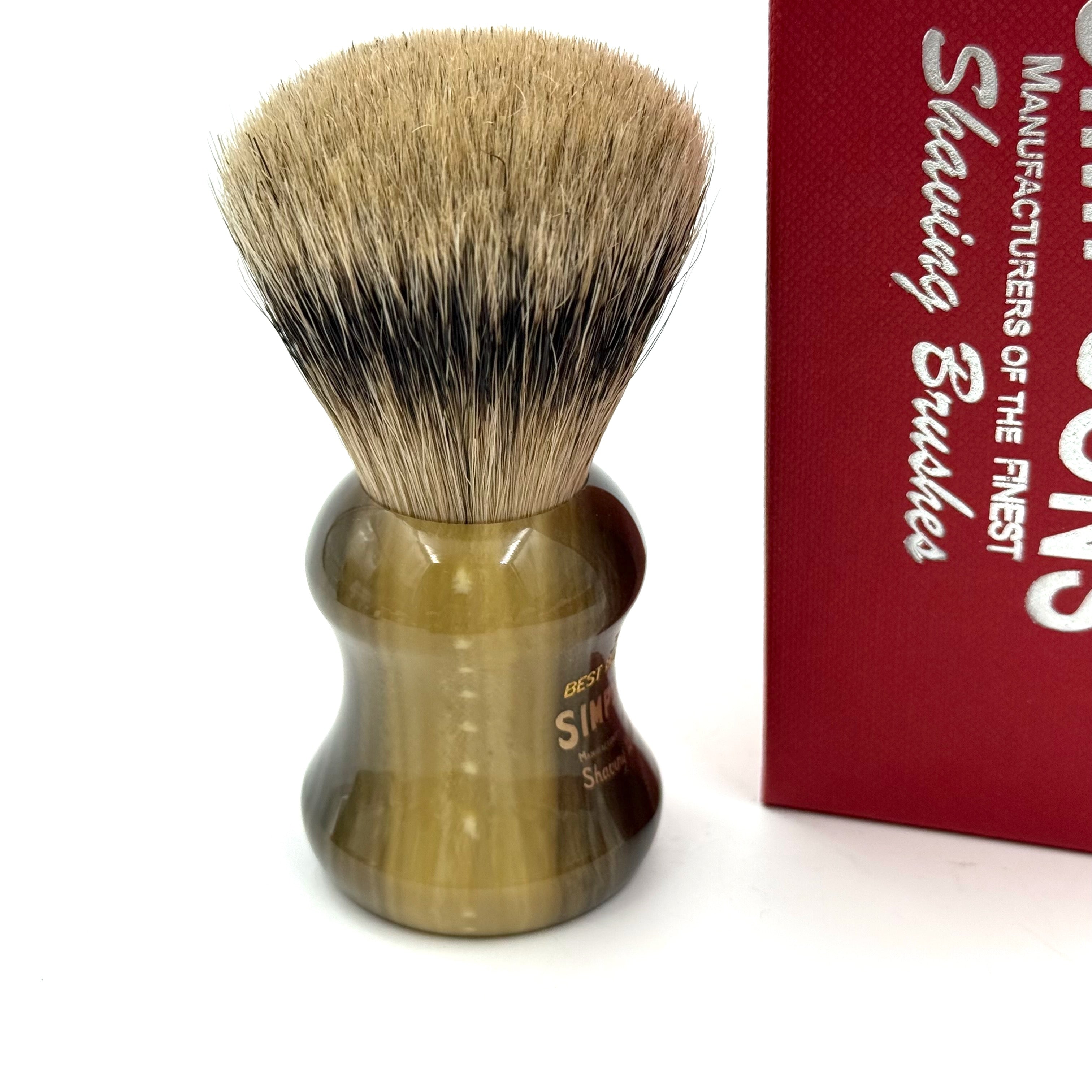 Limited Edition Eagle 3 Best Badger Shaving Brush - Faux Horn