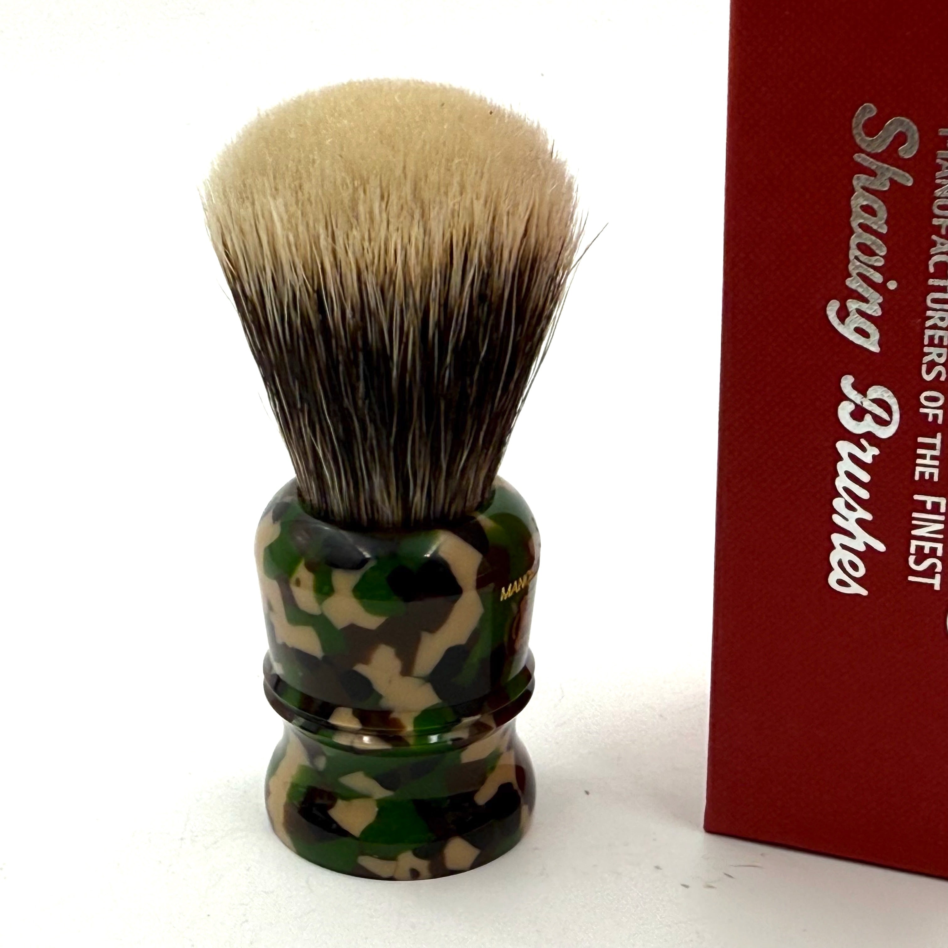 Limited Edition Simpsons Duke D3 Manchurian Badger Shaving Brush - Camo