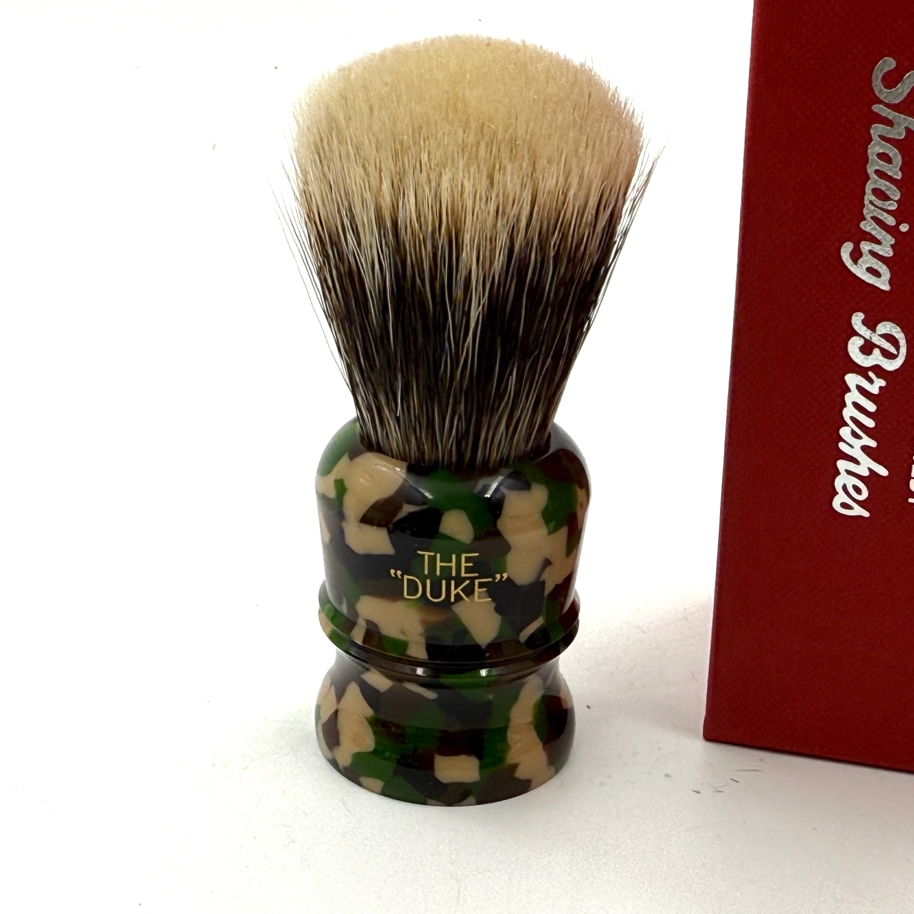 Limited Edition Simpsons Duke D3 Manchurian Badger Shaving Brush - Camo
