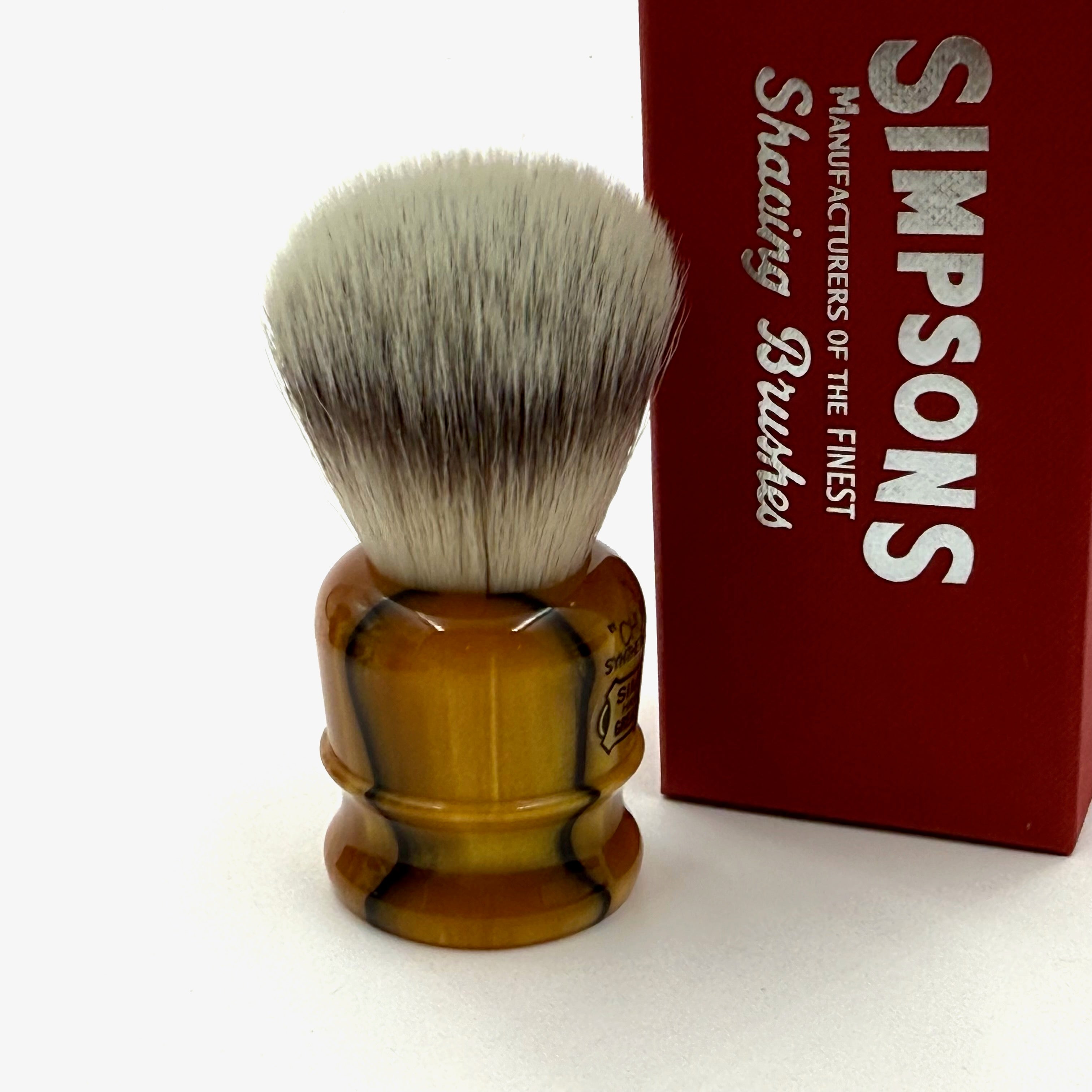 Limited Edition Simpson Chubby CH1 Platinum Shaving Brush - Liquid Gold