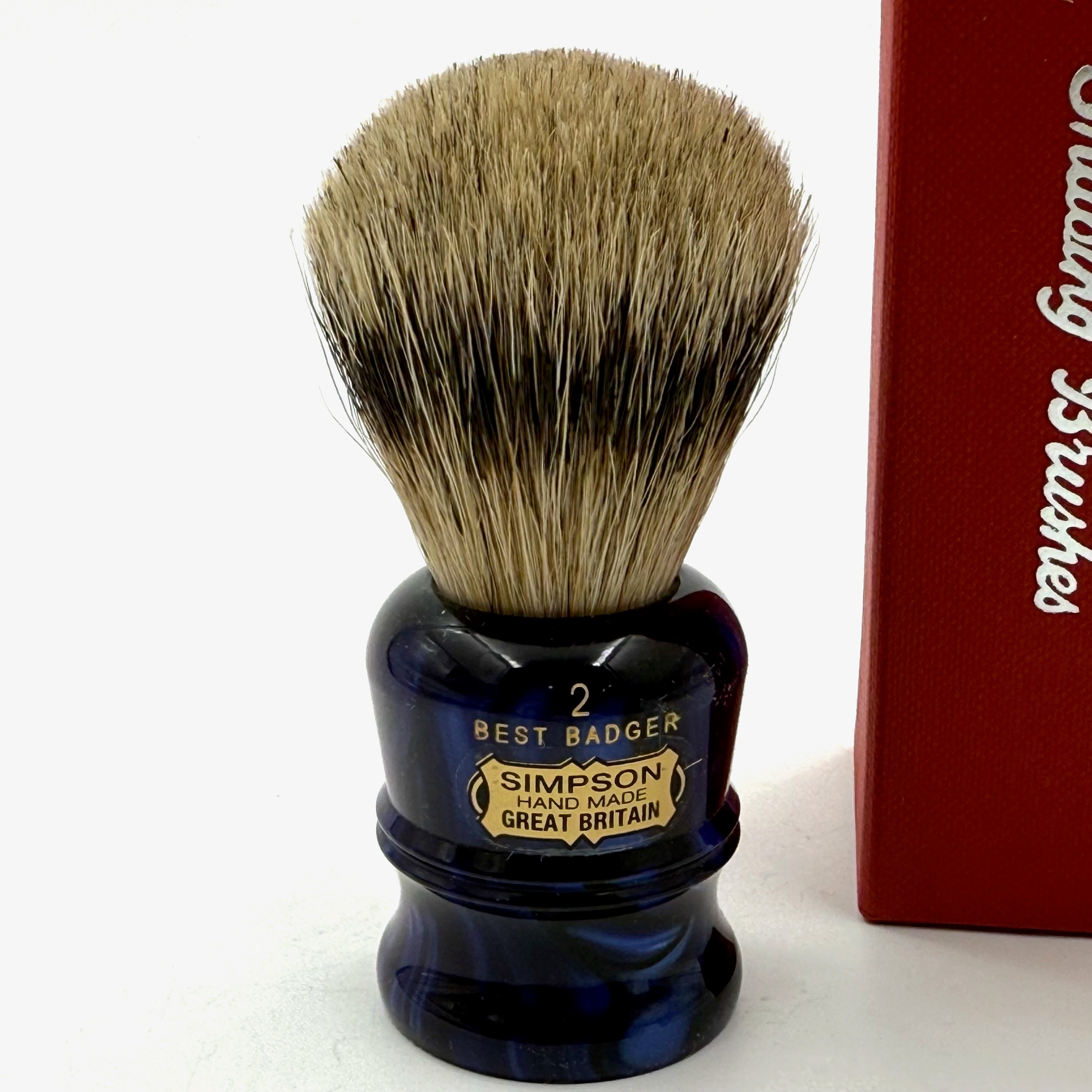 Limited Edition Simpsons Duke D2 Best Badger Shaving Brush - Sapphire