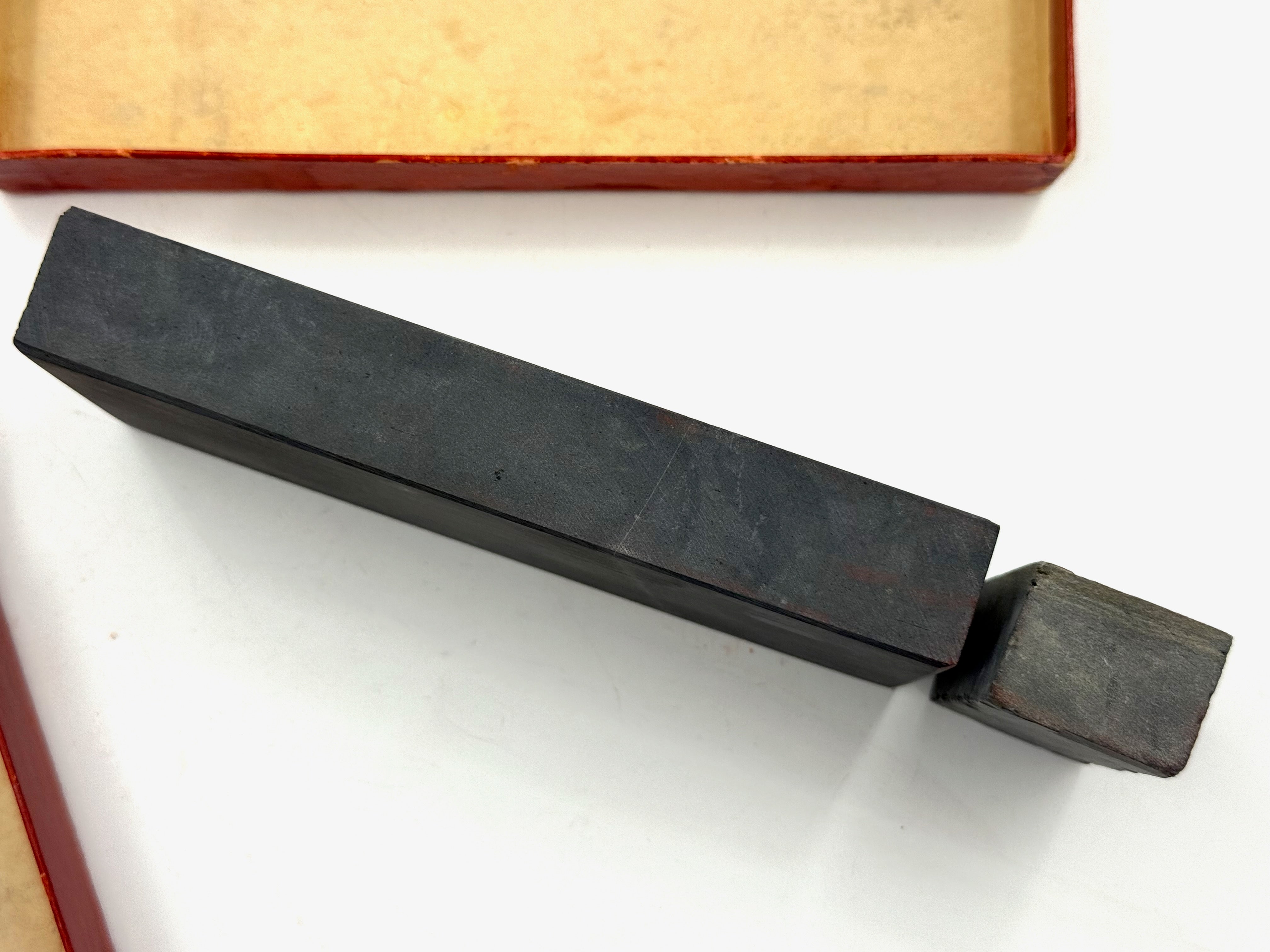 Facos Water Razor Hone - Vintage Boxed Blue Thuringian Water Razor Hone