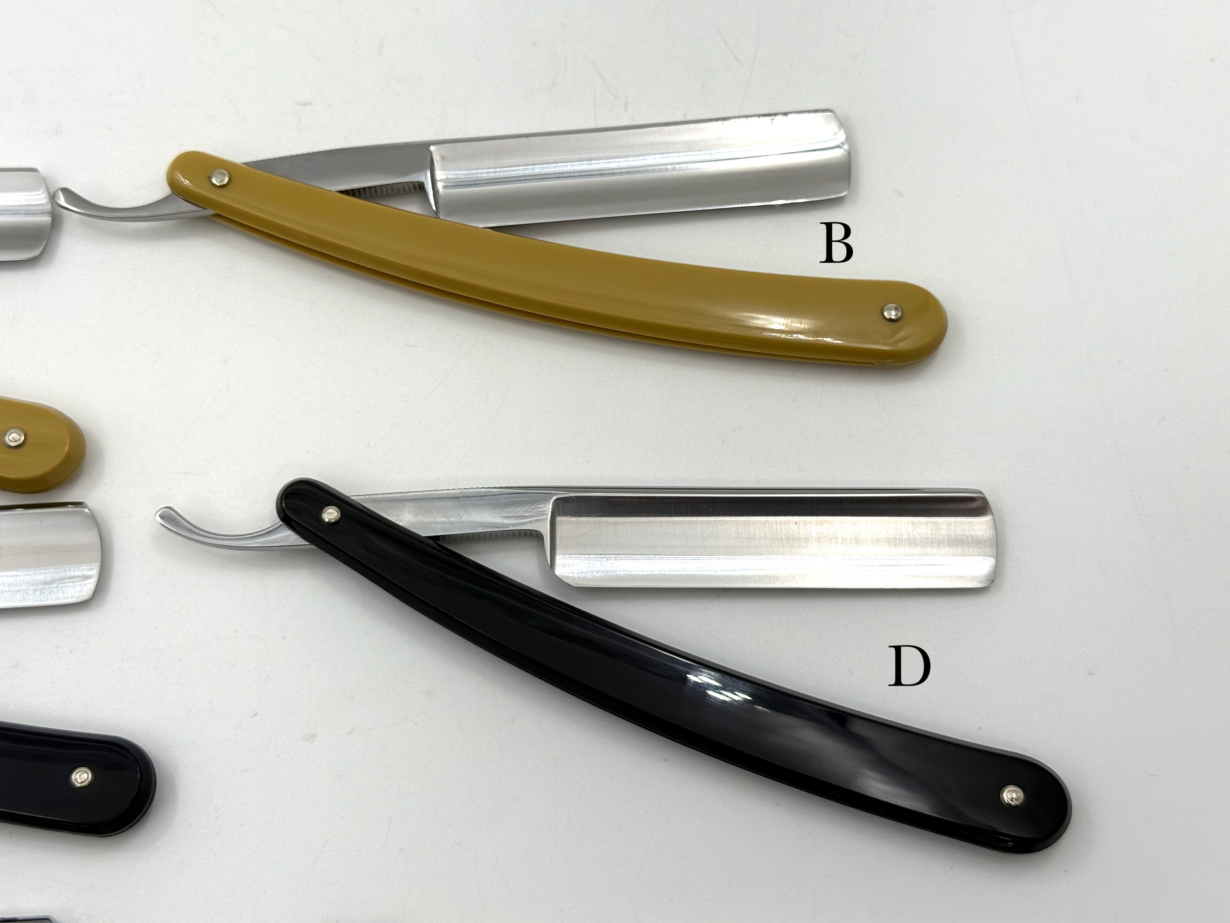 Rasoirs droits Solingen Dovo "Best Quality" de GSG renouvelés avec manche en plastique 5/8 Full Hollow (CHOISISSEZ VOTRE RASOIR 2)