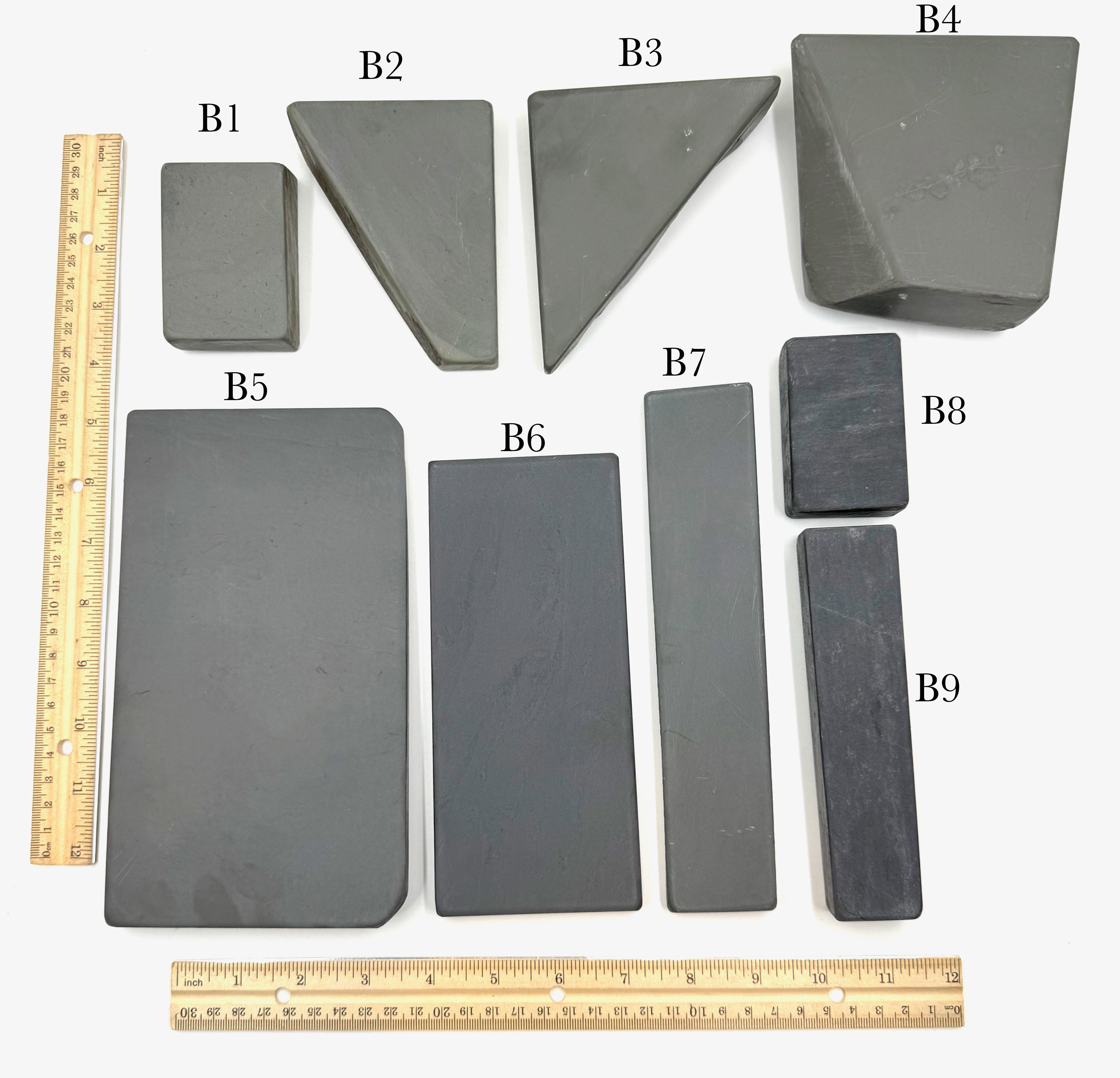 Thuringian Blue & Black German Water Razor Hones - Like Escher - CHOOSE YOUR STONE