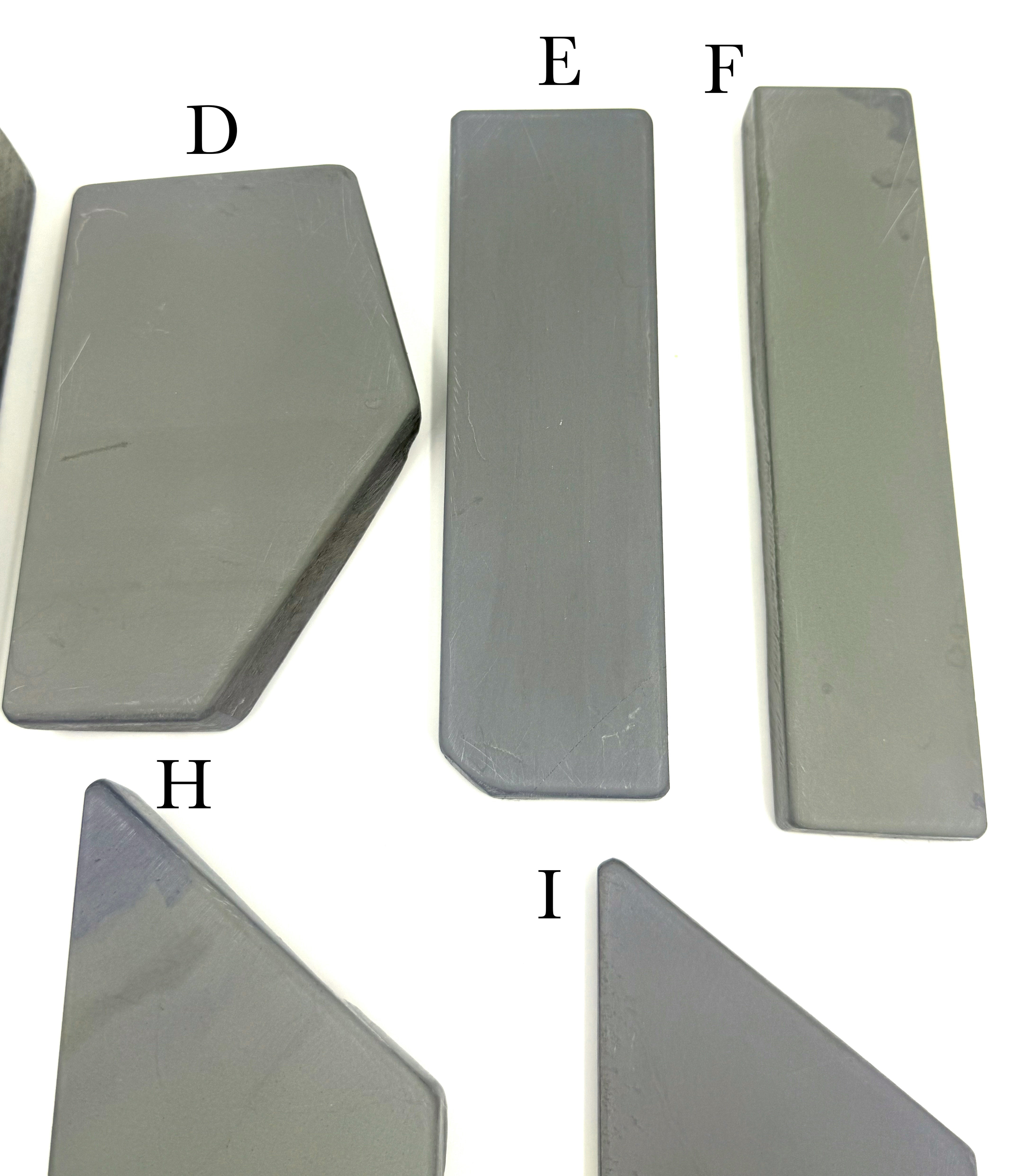 Thuringian Yellow Green & Light Green German Water Razor Hones - Like Escher - CHOOSE YOUR STONE