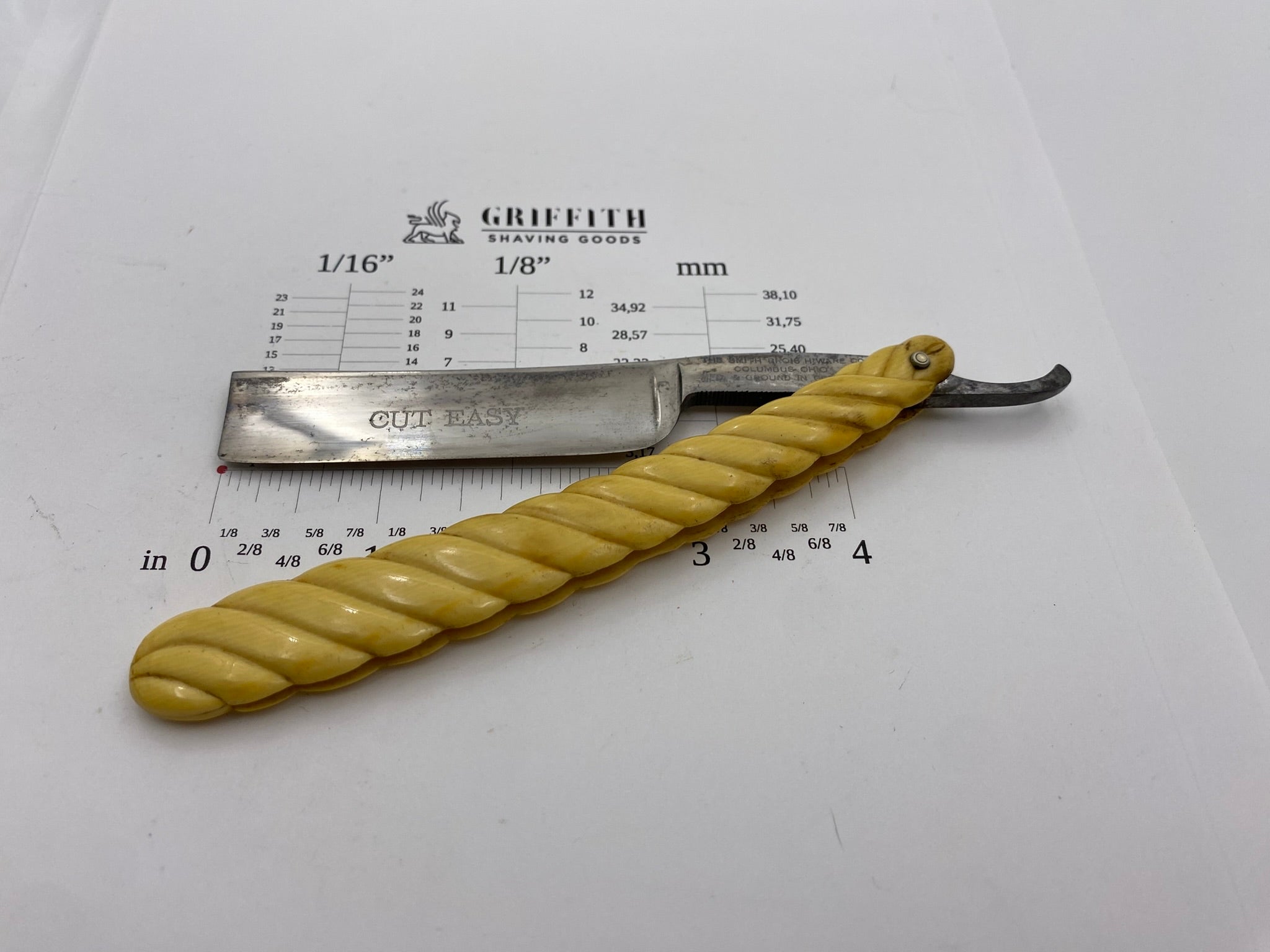 Vintage Smith Bros. Hardware "Cut Easy" Razor for Restoration