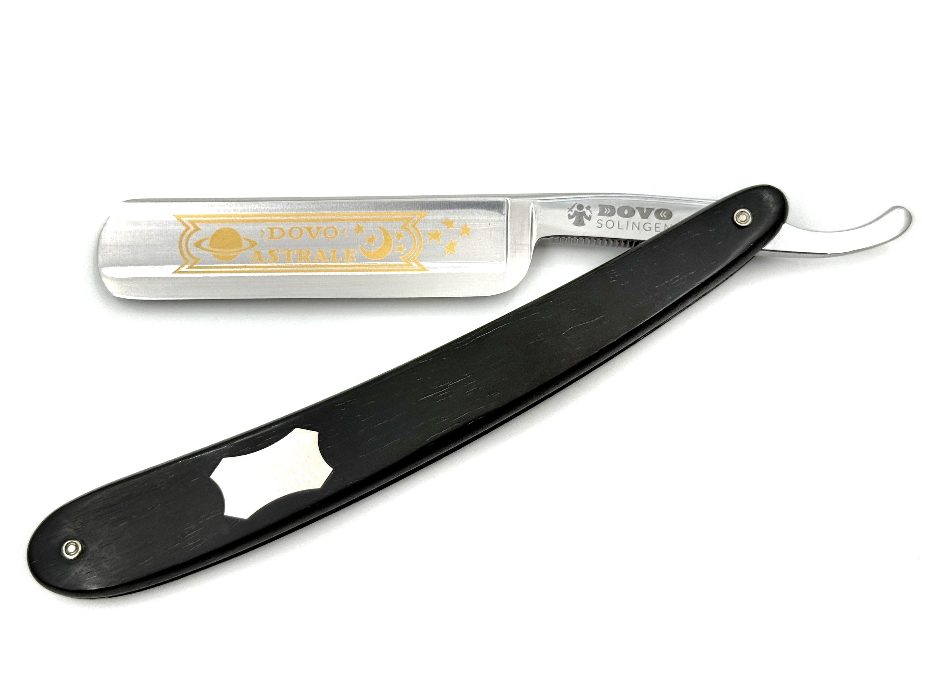 Dovo "Astrale" Ebony Handle 5/8 Full Hollow Solingen Straight Razor