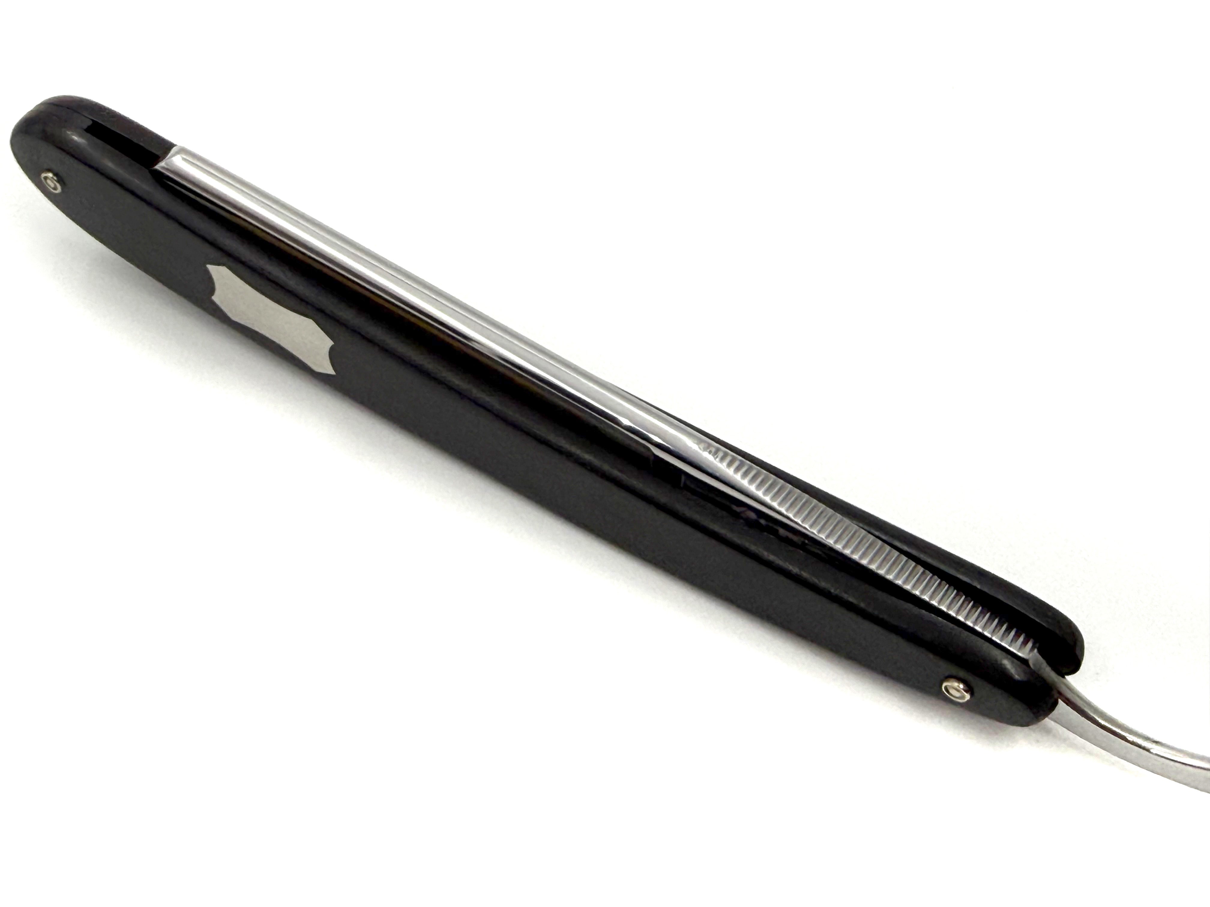 Dovo "Astrale" Ebony Handle 5/8 Full Hollow Solingen Straight Razor