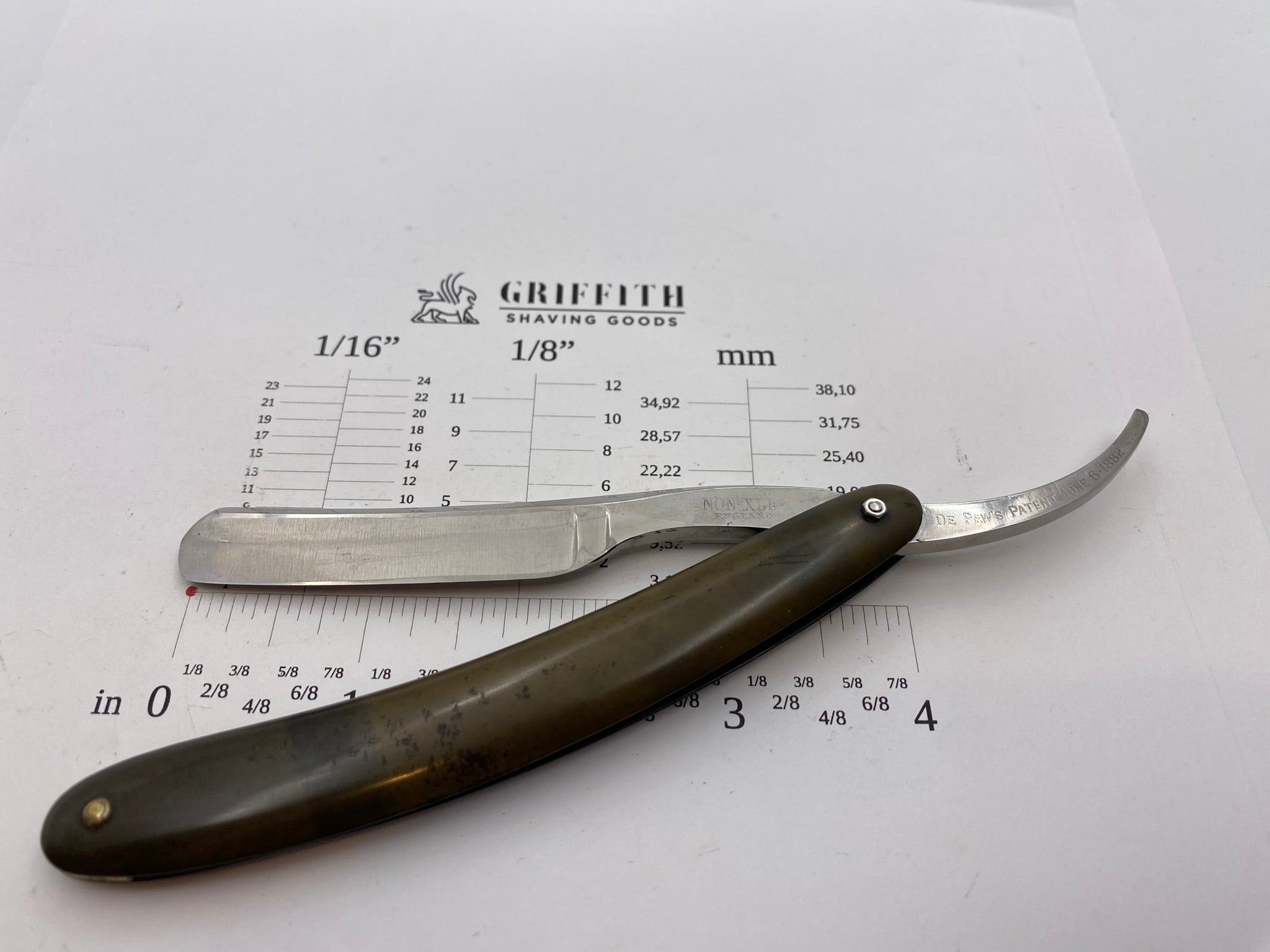 Vintage Rare Joseph Allen Non-XLL Depew's Patent Razor for Restoration