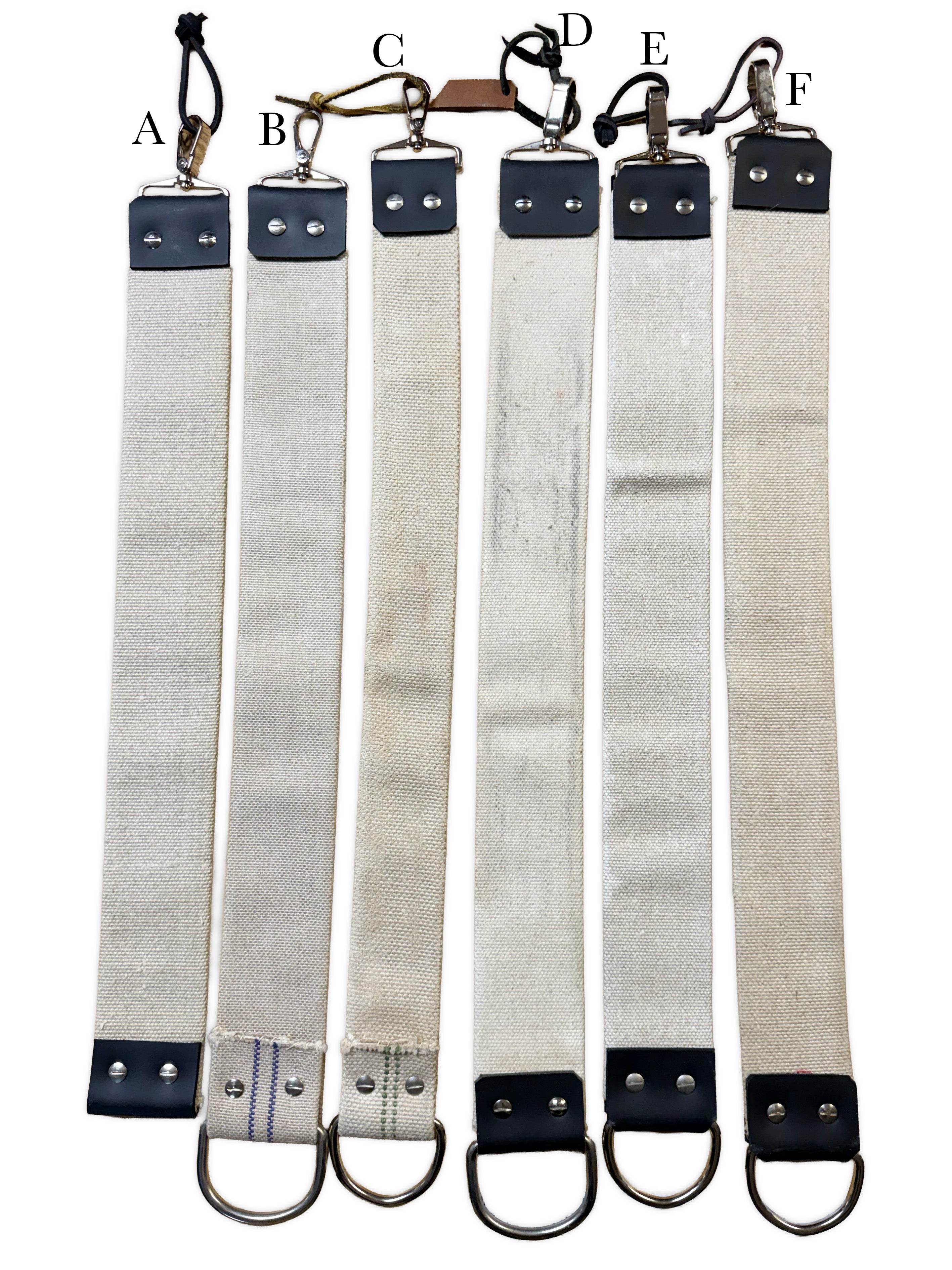 Flax Linen Firehose Razor Strops - Made in the USA